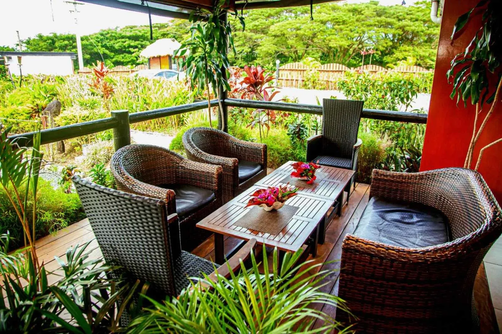 Patio in Seatiki Resort Fiji
