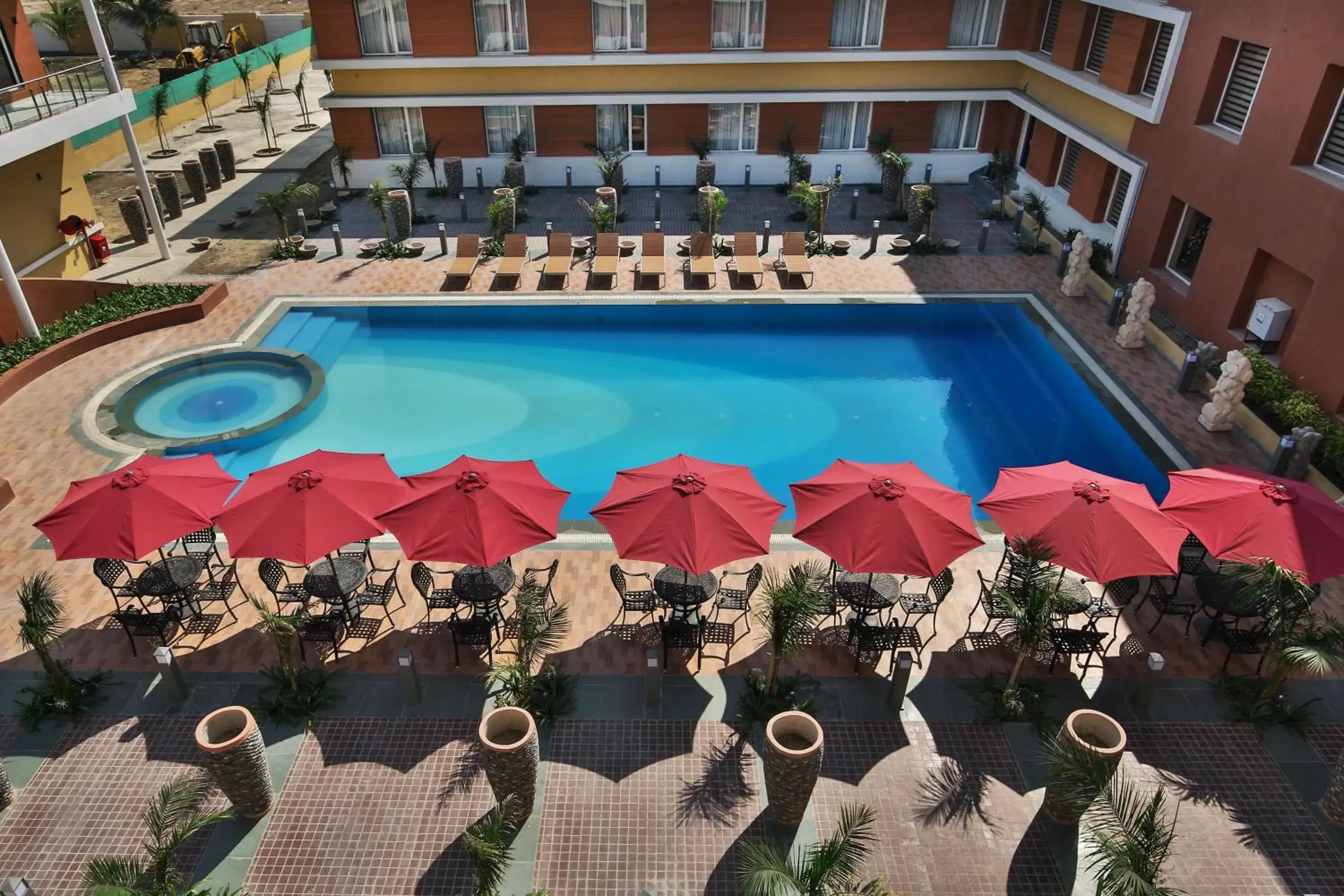 Swimming pool in Club Mahindra Dwarka Swimming pool in Club Mahindra Dwarka