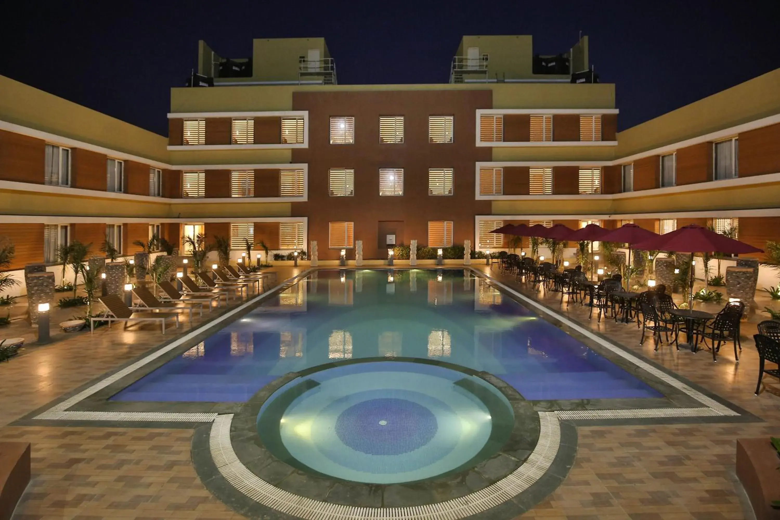 Swimming pool in Club Mahindra Dwarka Swimming pool in Club Mahindra Dwarka