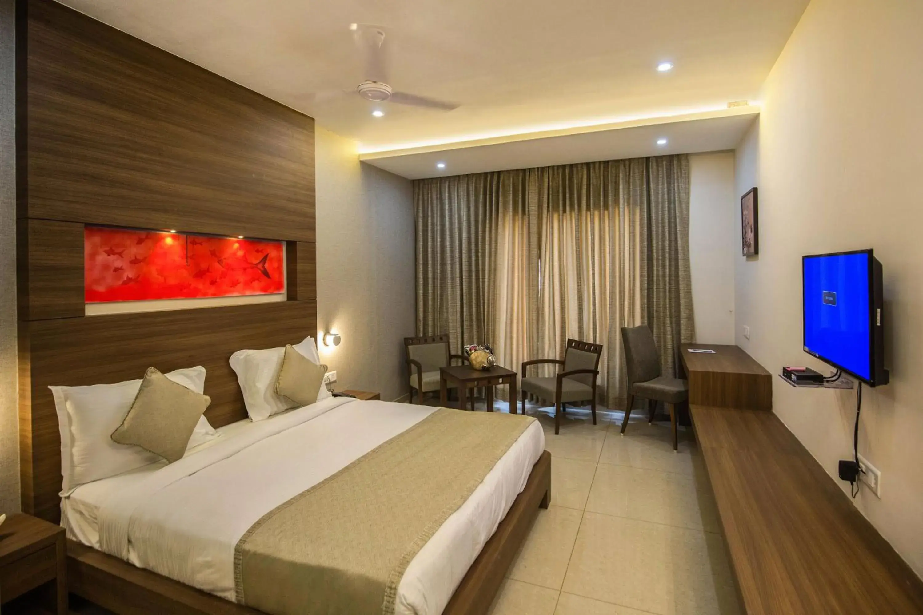 Bed in Club Mahindra Dwarka, Gujarat Bed in Club Mahindra Dwarka, Gujarat
