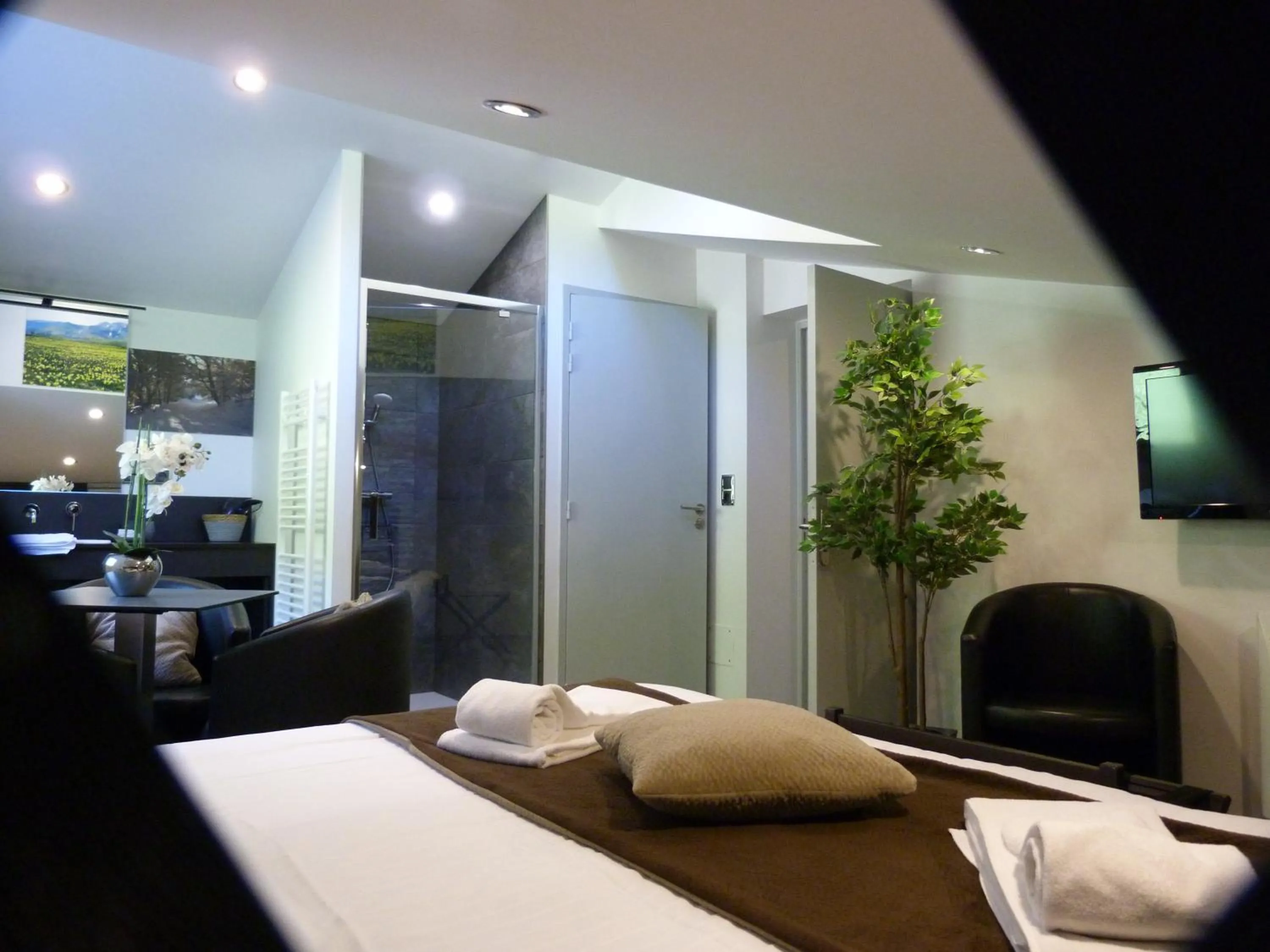 Bed in Aux 500 Diables Eco Lodge - Hotel