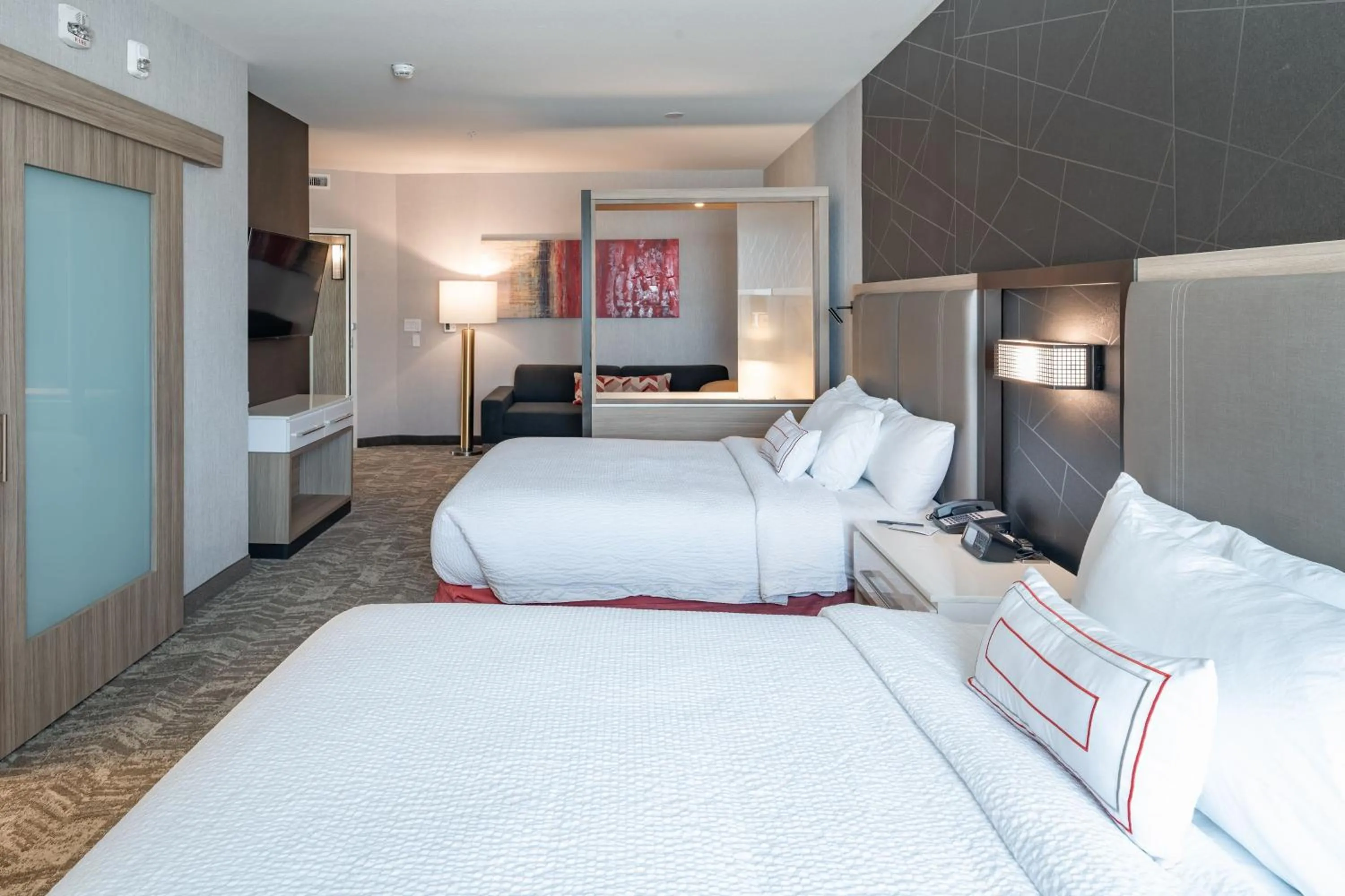 Photo of the whole room, Bed in SpringHill Suites Dallas Central Expressway