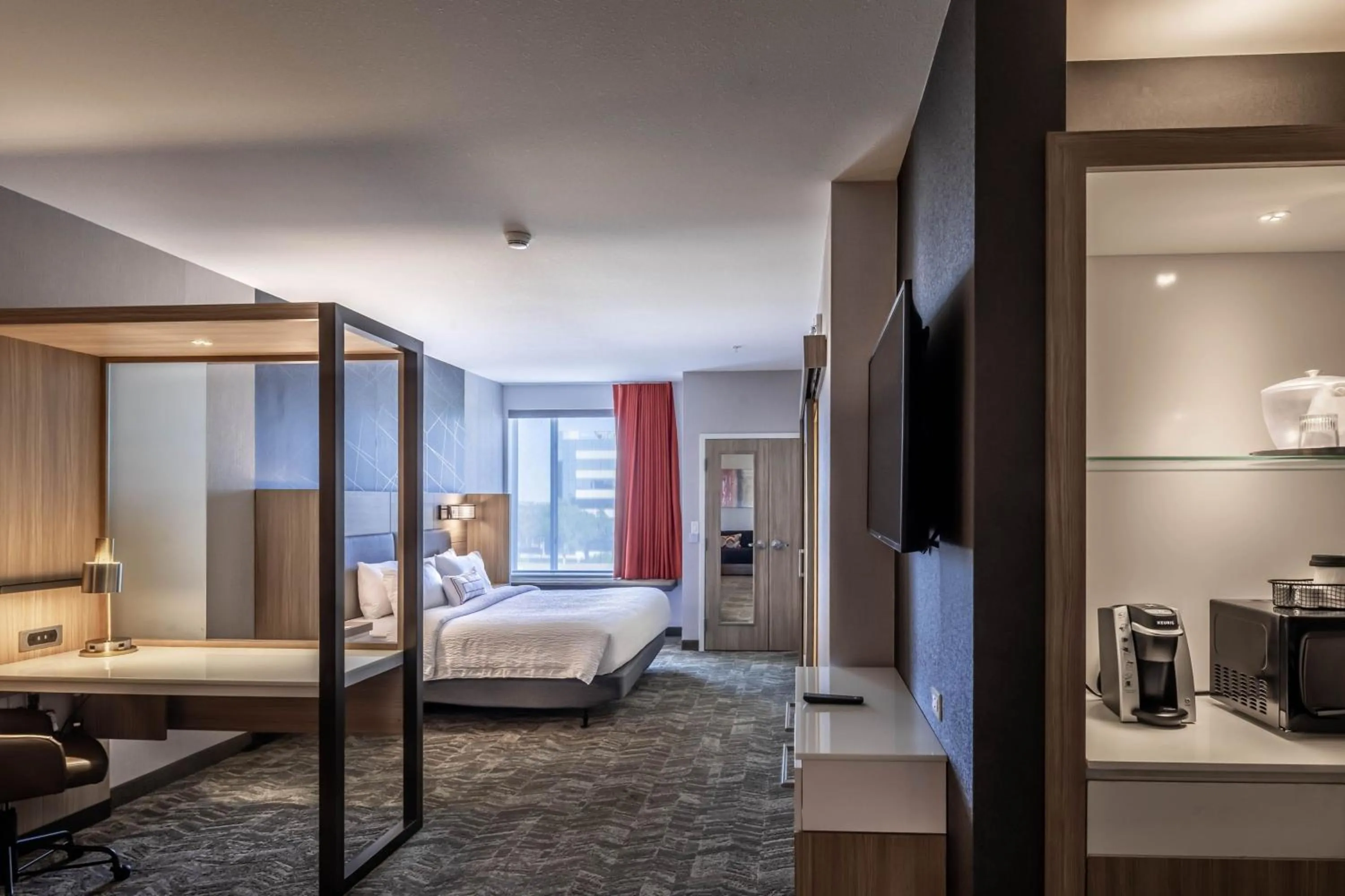 Photo of the whole room, Bed in SpringHill Suites Dallas Central Expressway