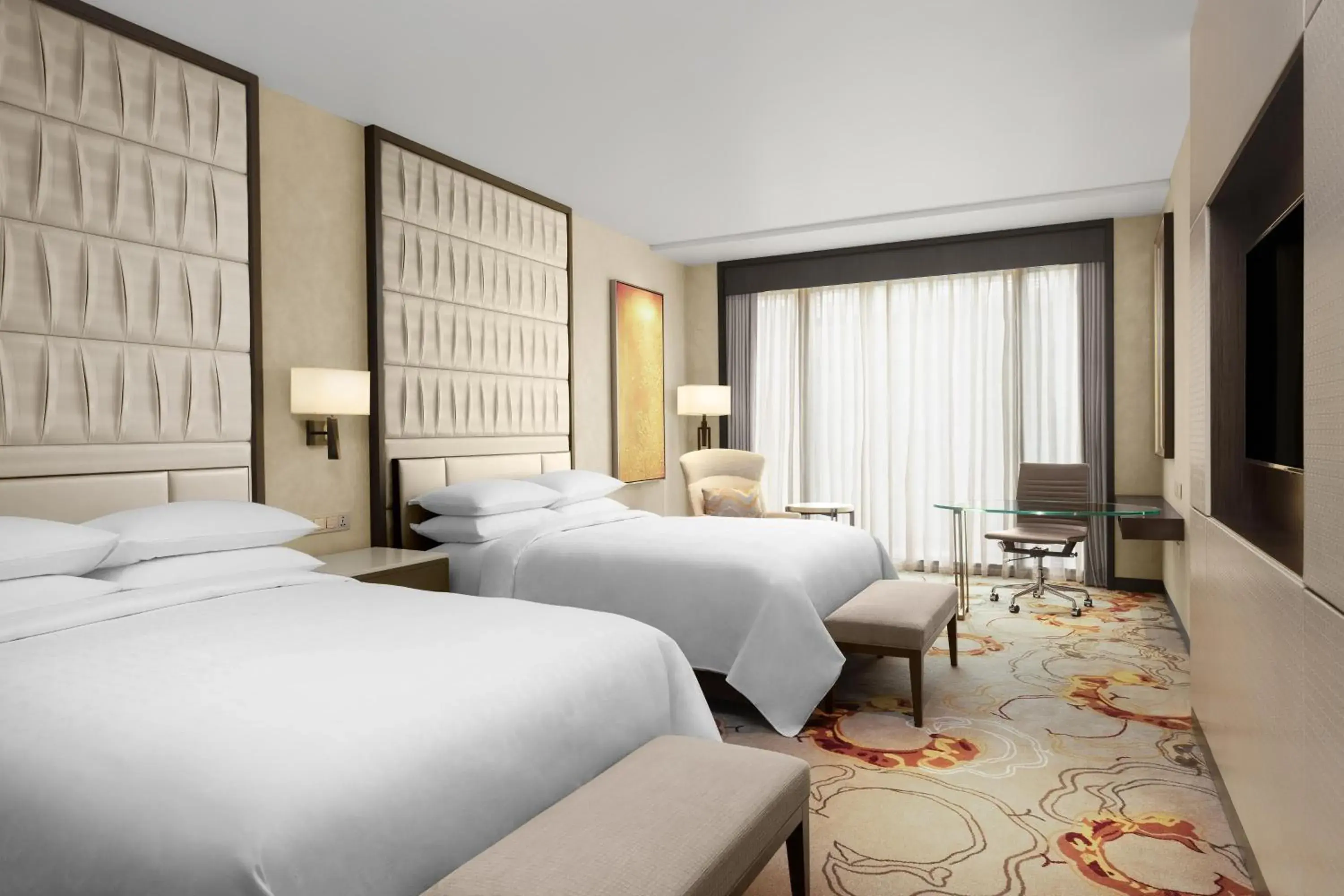 Guest room, 2 Queen in Sheraton Manila Hotel at Newport World Resorts Guest room, 2 Queen in Sheraton Manila Hotel at Newport World Resorts