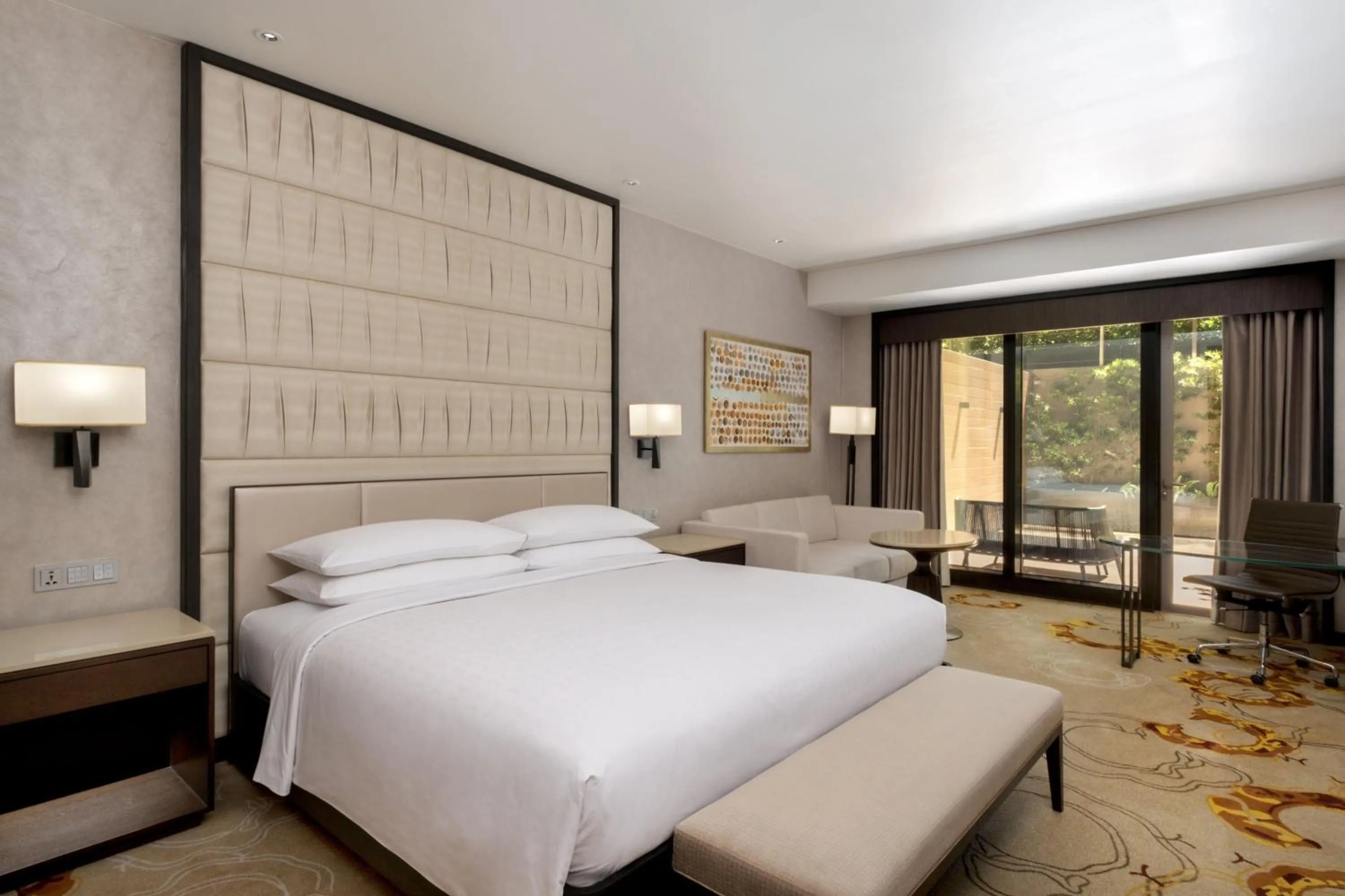 Photo of the whole room, Bed in Sheraton Manila Hotel at Newport World Resorts