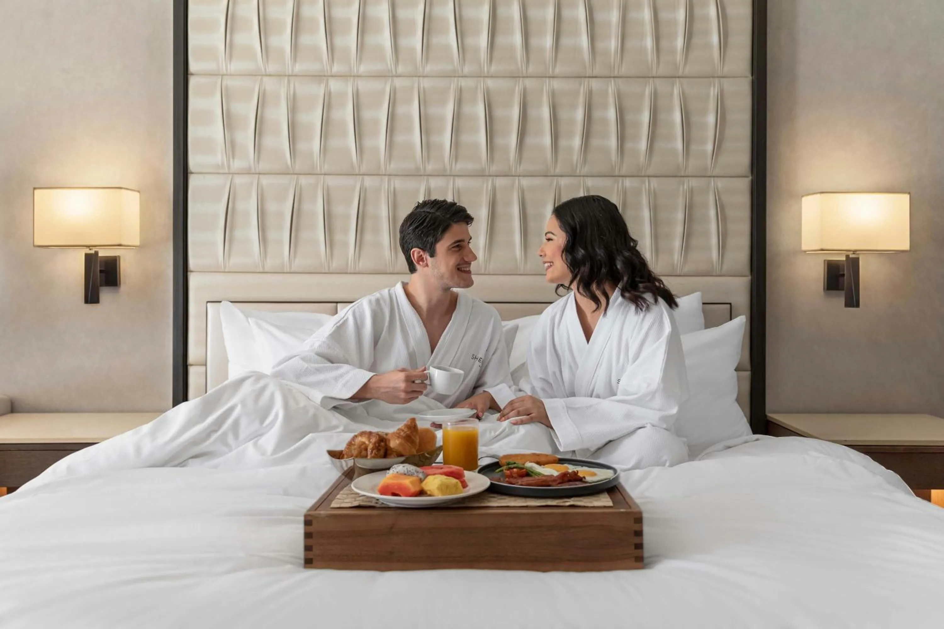 Photo of the whole room, Bed in Sheraton Manila Hotel at Newport World Resorts