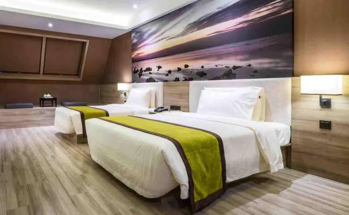 Bed in Atour Hotel Shanghai Xinzhuang