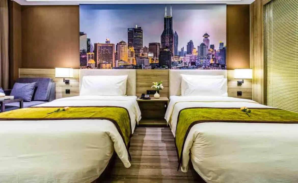 Bed in Atour Hotel Shanghai Xinzhuang