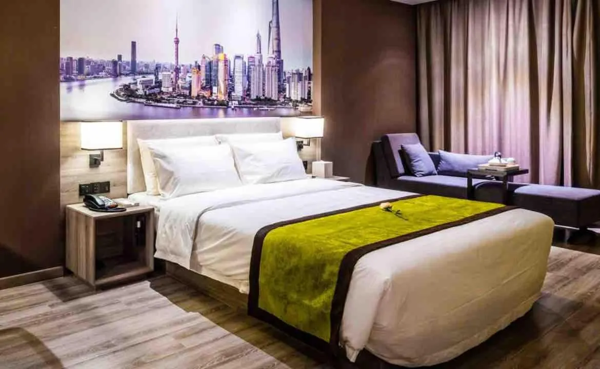 Bed in Atour Hotel Shanghai Xinzhuang