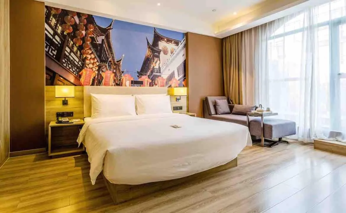 Bed in Atour Hotel Shanghai Xinzhuang