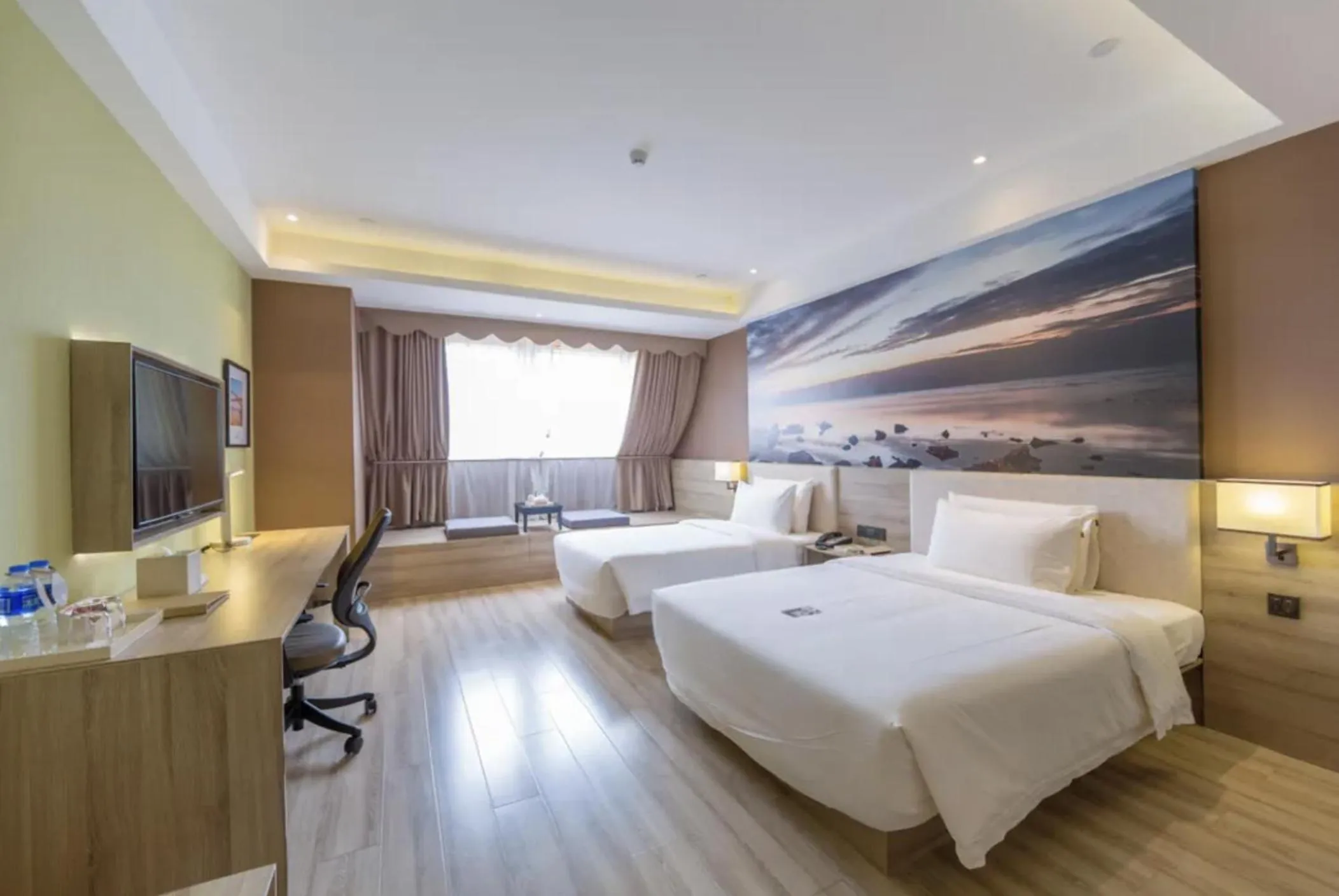 Bedroom, Bed in Atour Hotel Shanghai Xinzhuang