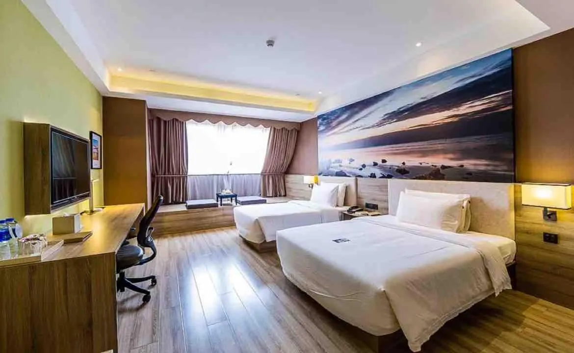 Bed in Atour Hotel Shanghai Xinzhuang