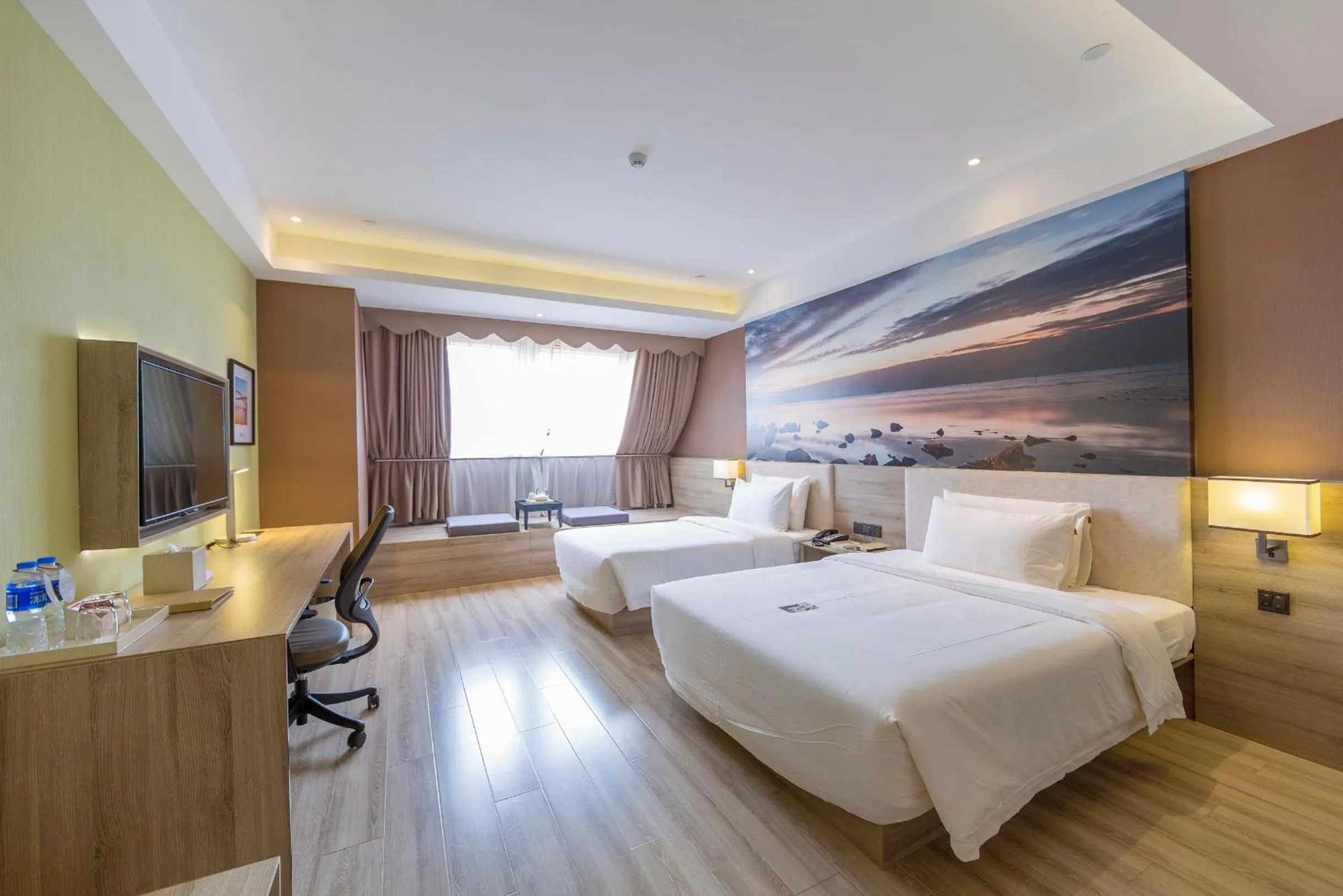 Bed in Atour Hotel Shanghai Xinzhuang