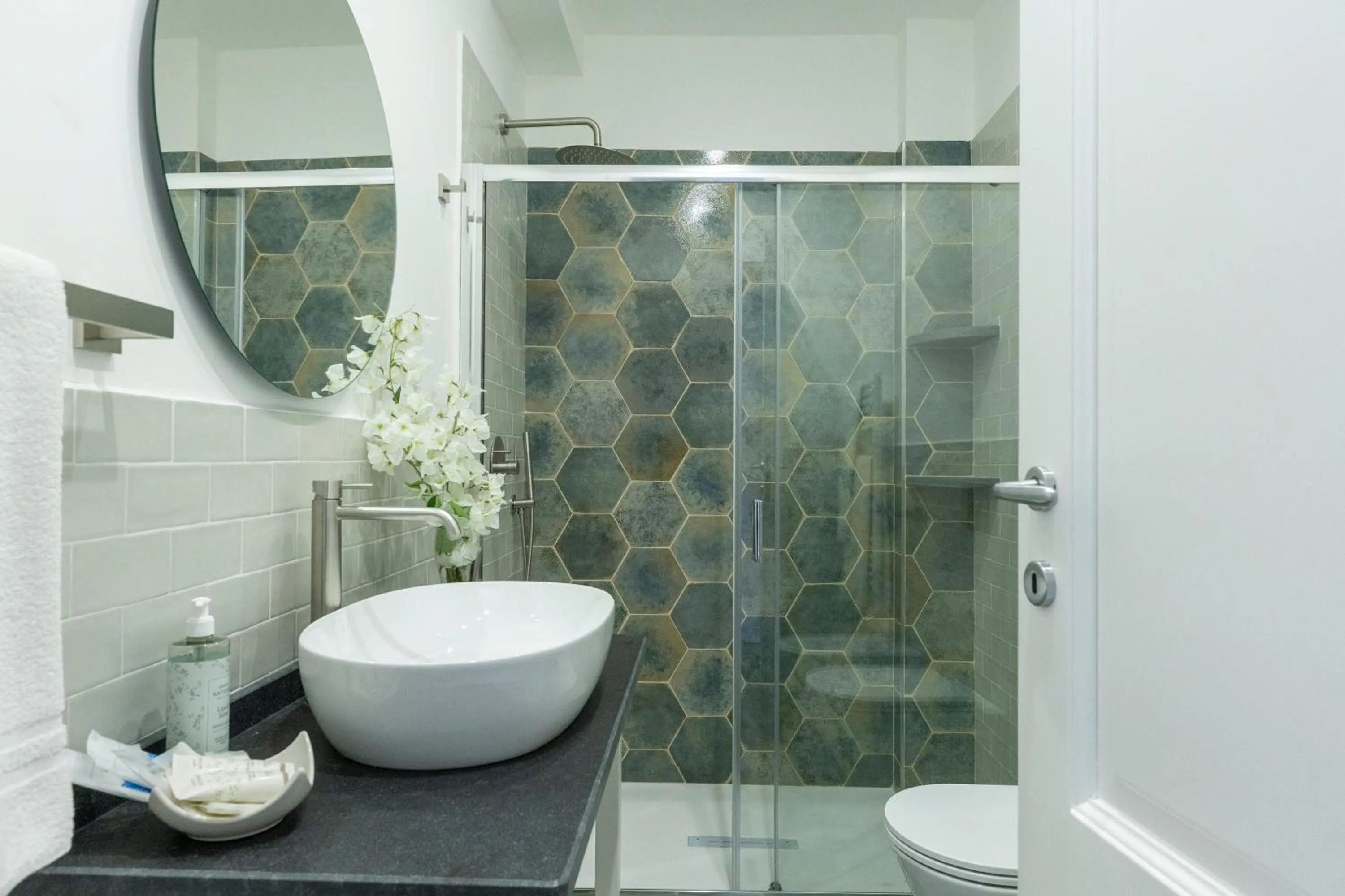 Shower in B&B Il Castello