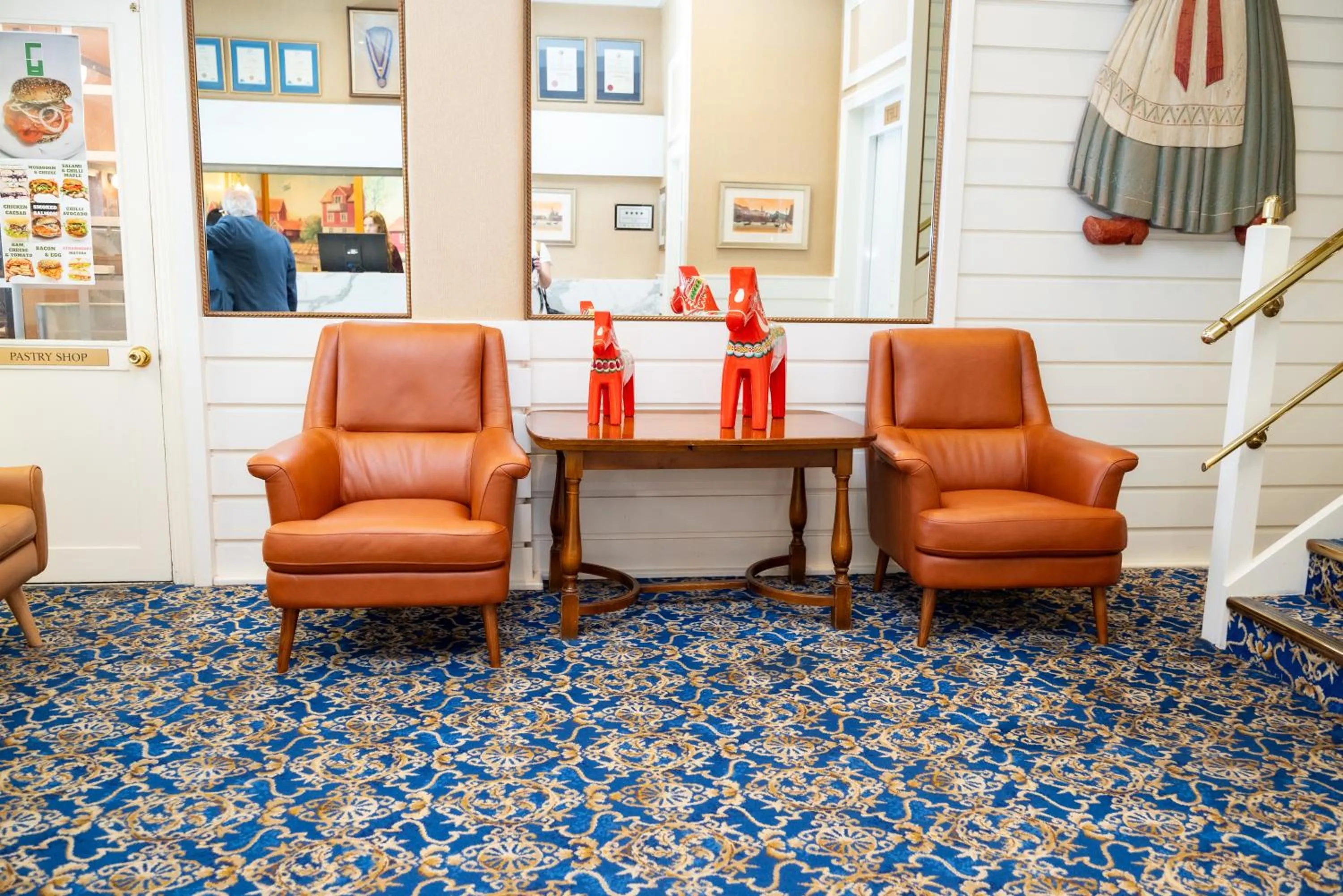 Lobby or reception in European Hotel