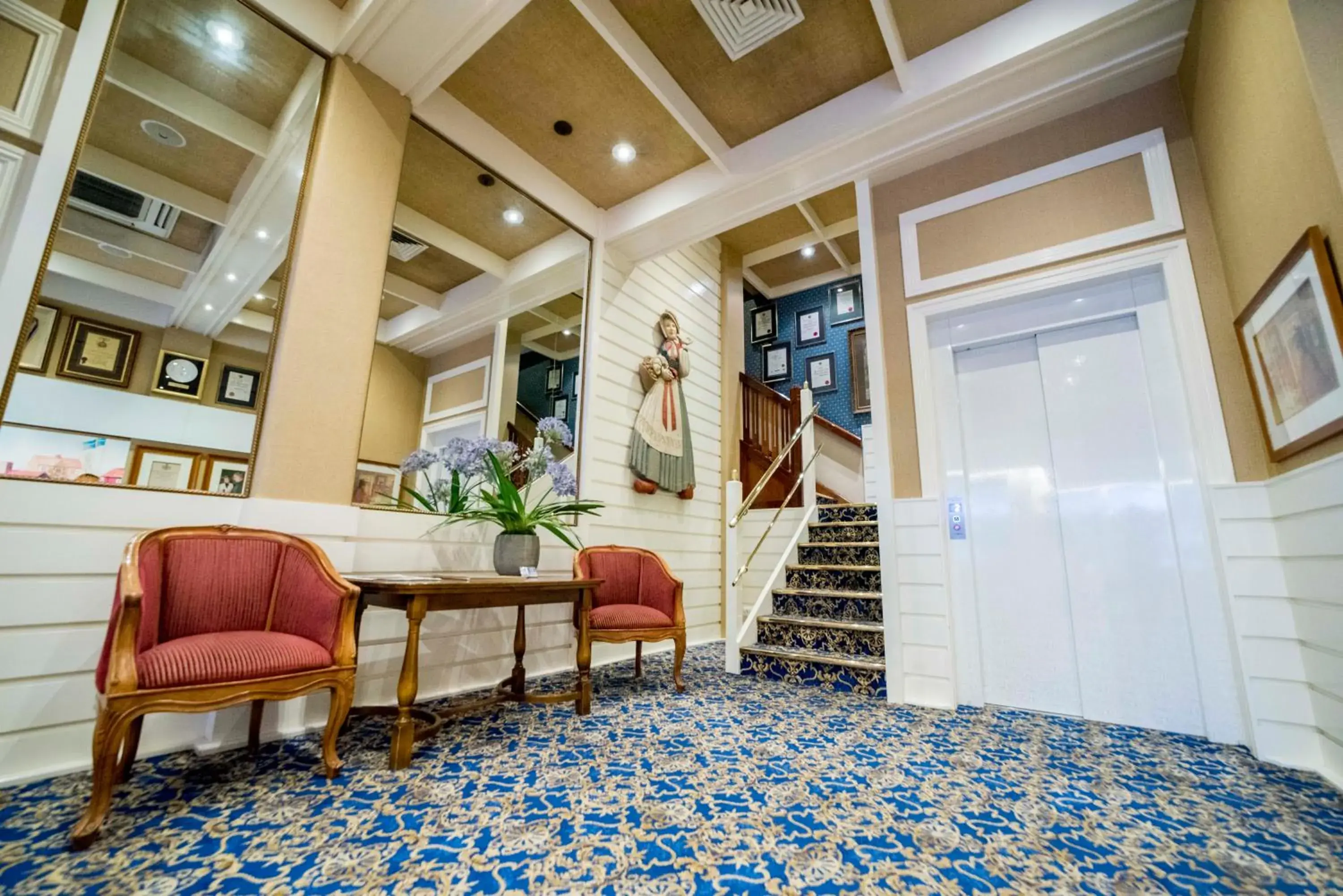 Lobby or reception in European Hotel Lobby or reception in European Hotel