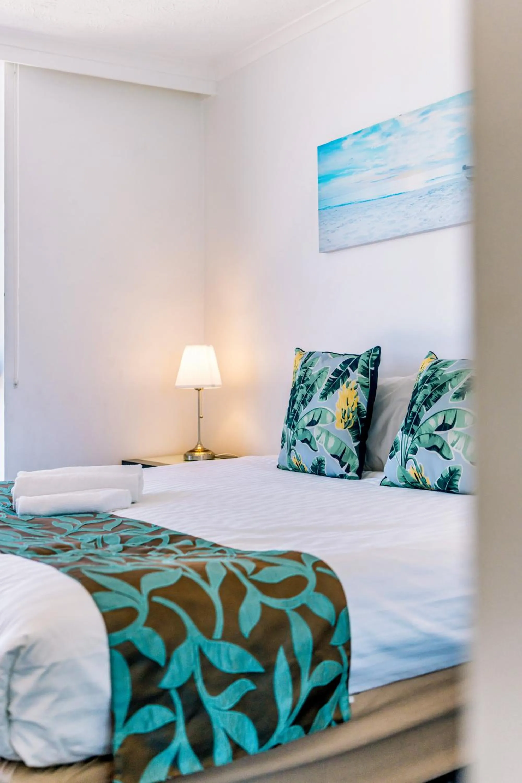 Bedroom, Bed in Olympus Beachfront Apartments