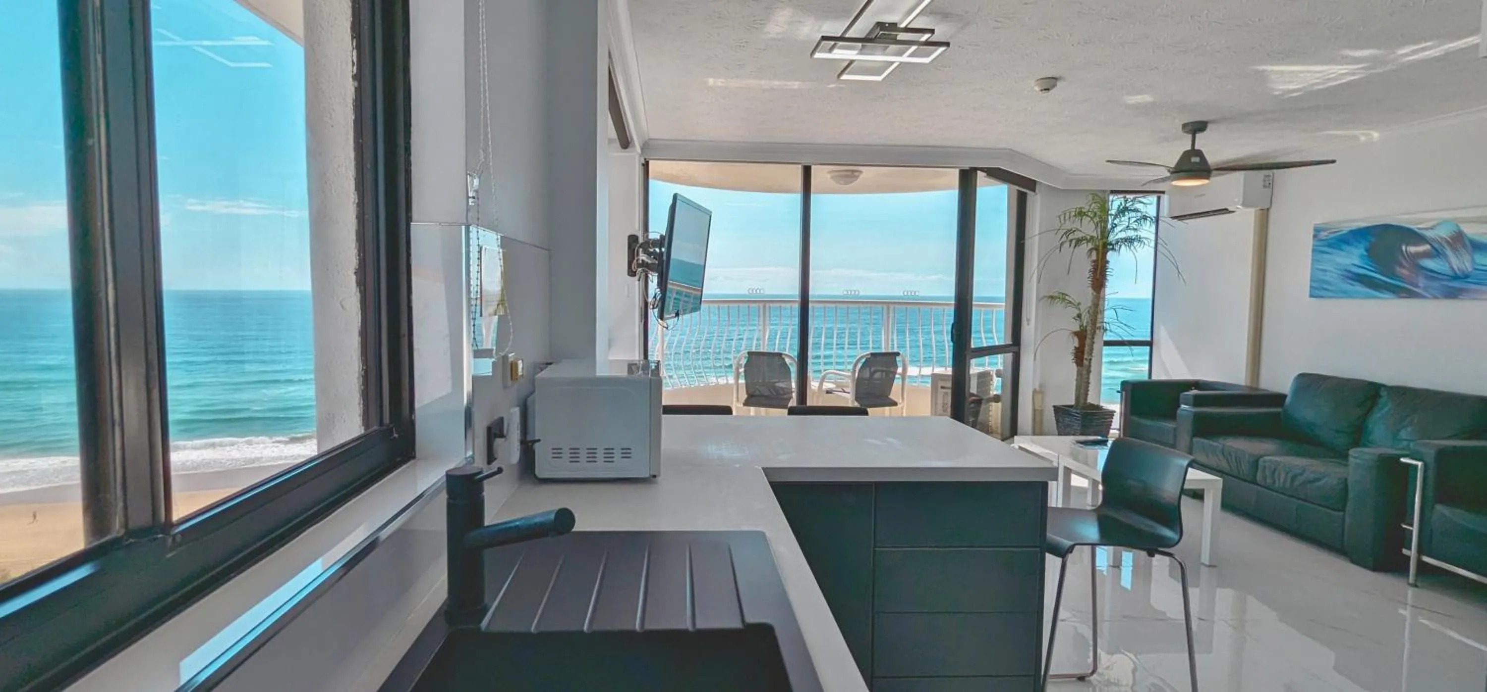 Sea view in Olympus Beachfront Apartments