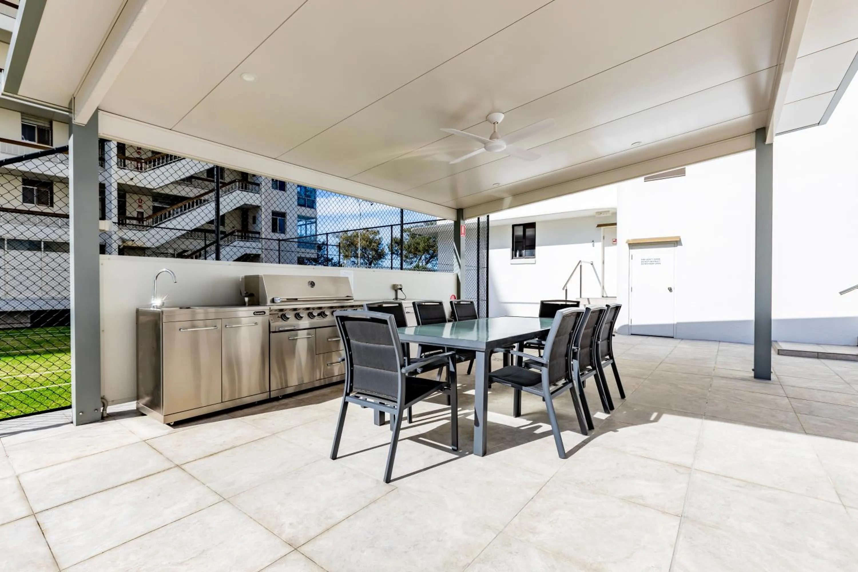 BBQ facilities in Olympus Beachfront Apartments