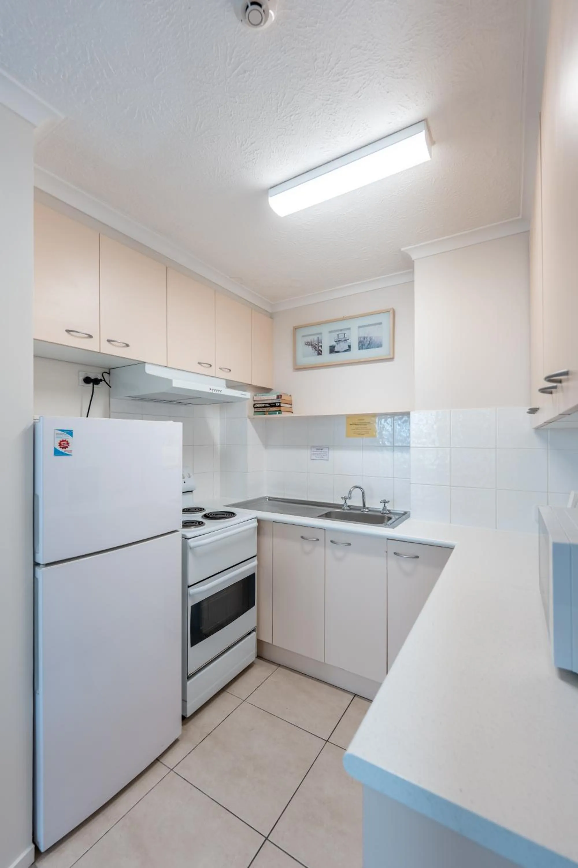 kitchen in Olympus Beachfront Apartments