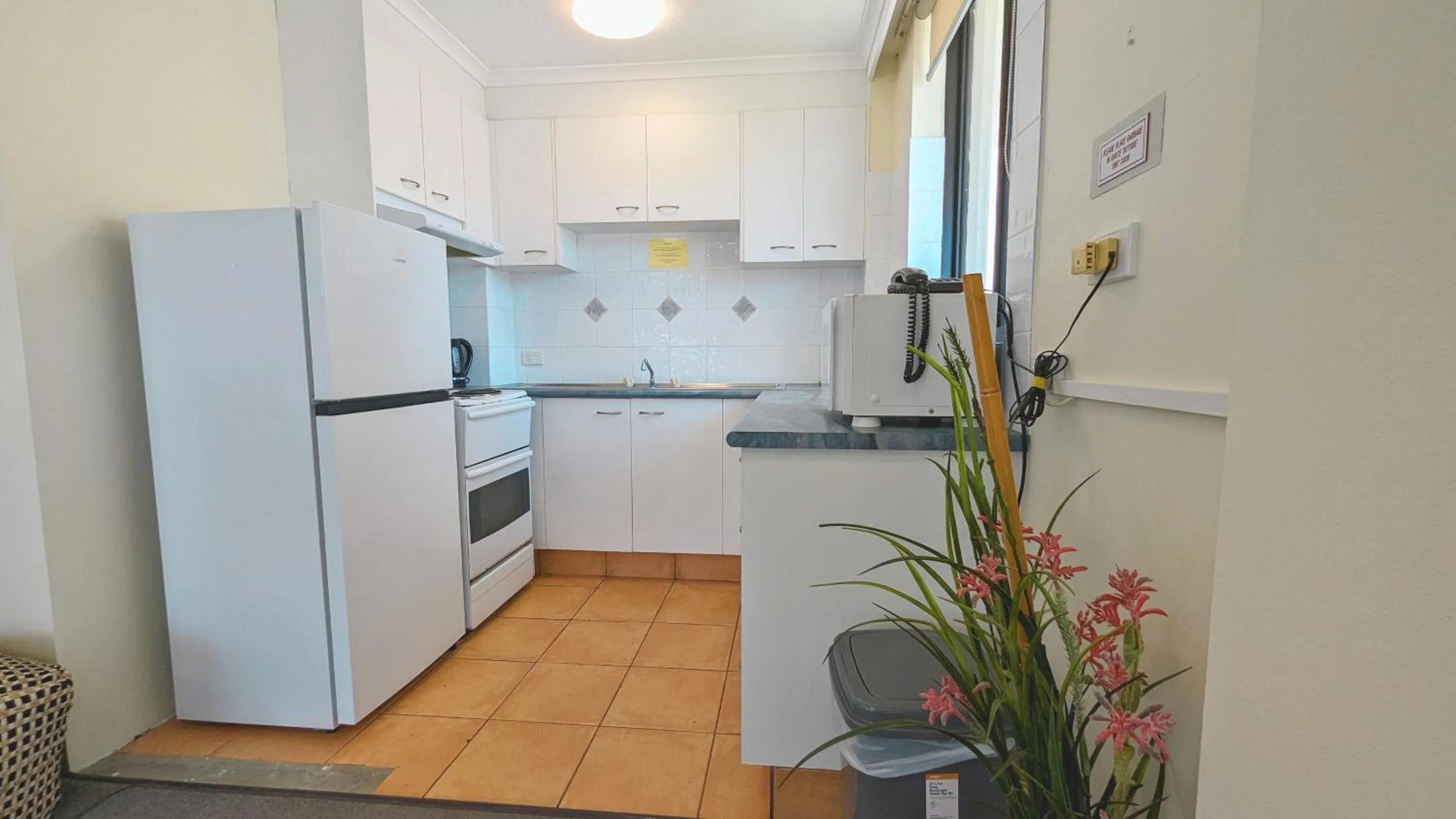 Kitchen or kitchenette in Olympus Beachfront Apartments