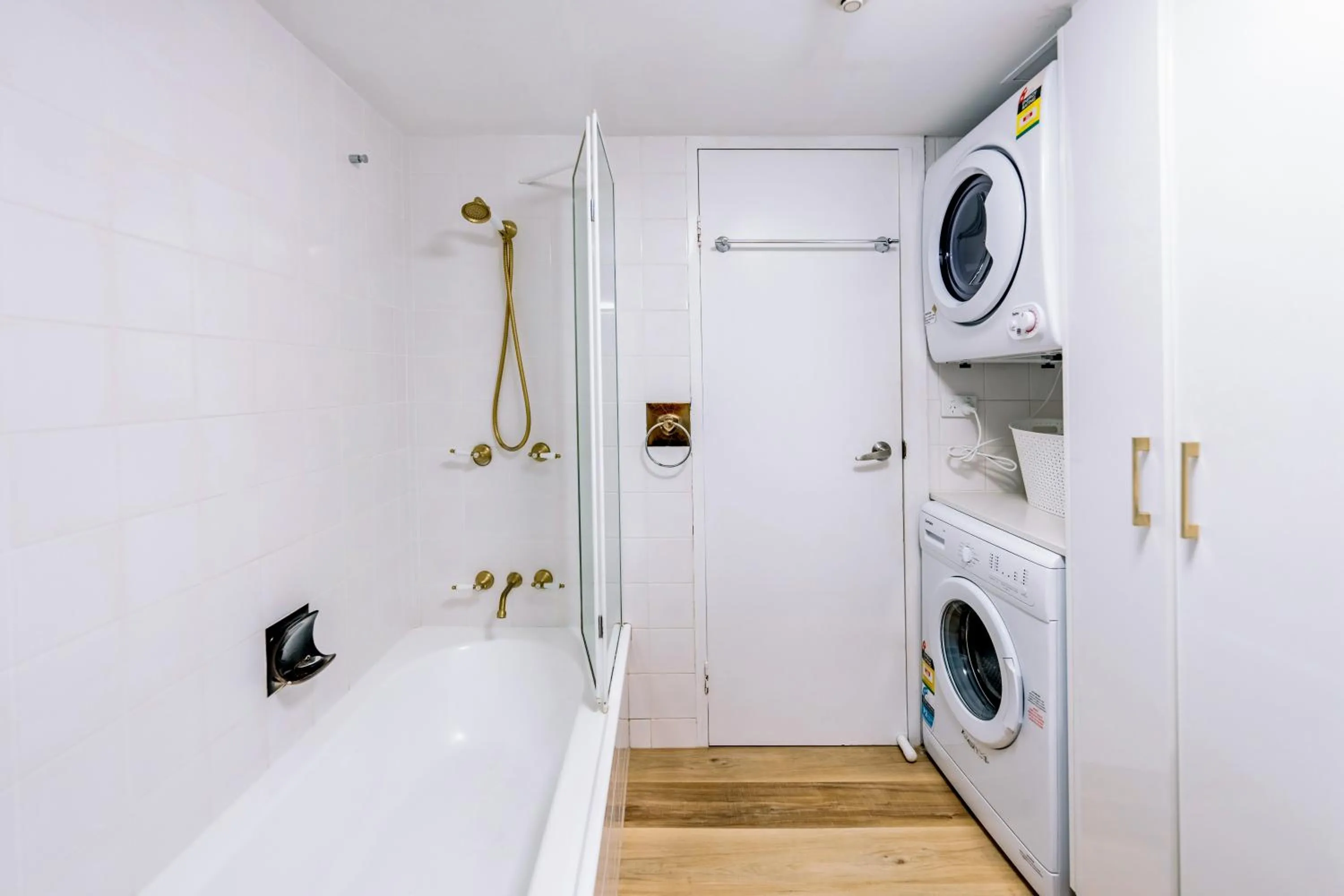 laundry in Olympus Beachfront Apartments