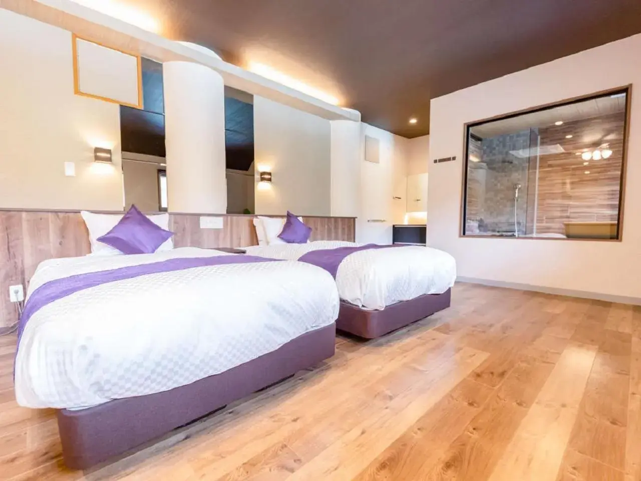 Photo of the whole room, Bed in LiVEMAX RESORT Kusatsu Onsen Photo of the whole room, Bed in LiVEMAX RESORT Kusatsu Onsen