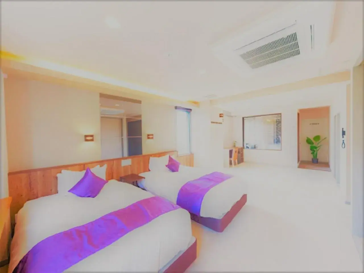 Bed in LiVEMAX RESORT Kusatsu Onsen Bed in LiVEMAX RESORT Kusatsu Onsen