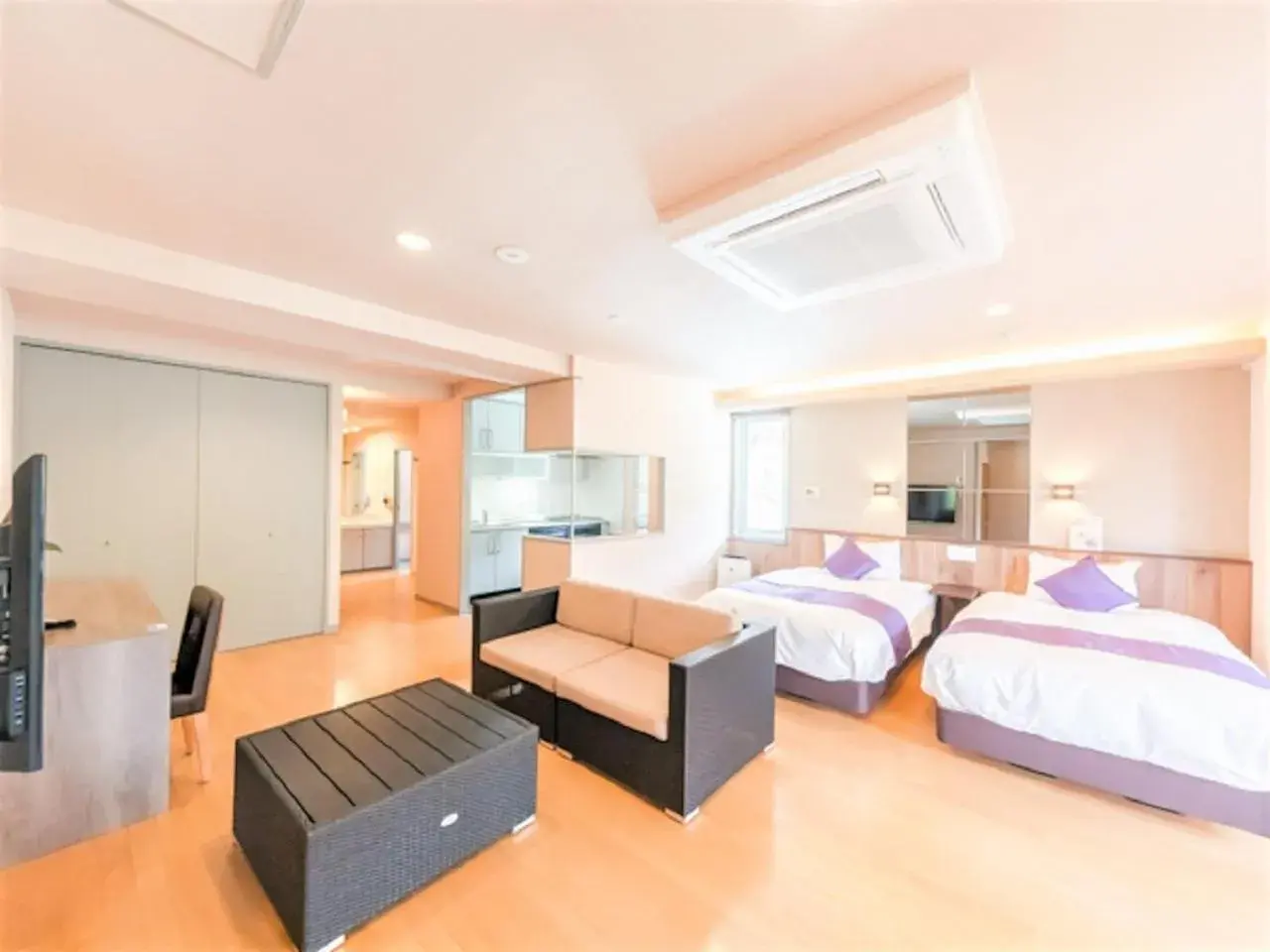 Bed in LiVEMAX RESORT Kusatsu Onsen Bed in LiVEMAX RESORT Kusatsu Onsen