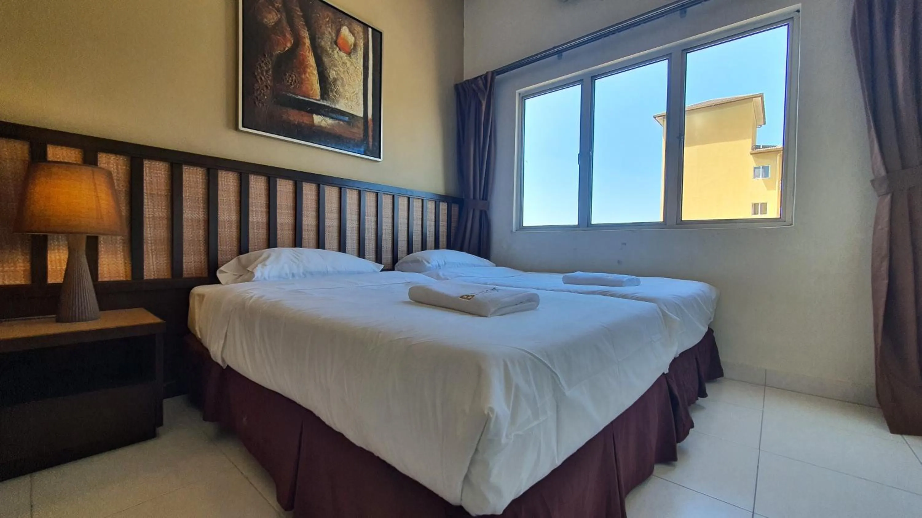 Bed in Gold Coast Morib Studio l Apartment I Penthouse