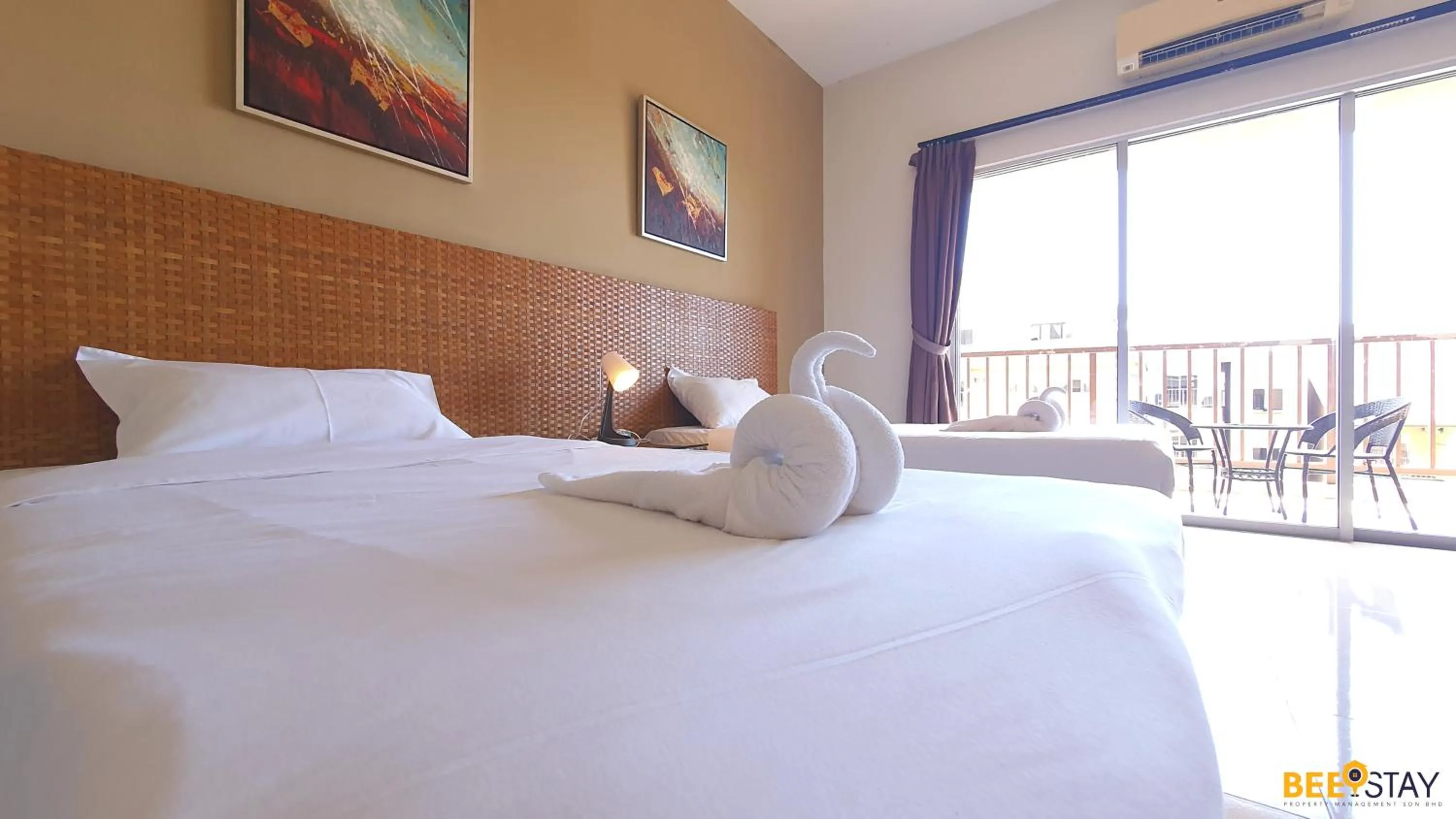 Bedroom, Bed in Gold Coast Morib Studio l Apartment I Penthouse