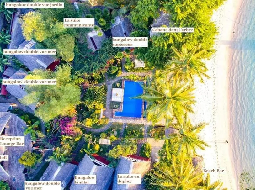 Swimming pool in Hotel ECOLODGE LE RAVORAHA