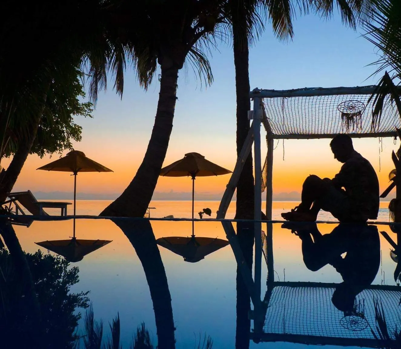 Swimming pool in Hotel ECOLODGE LE RAVORAHA