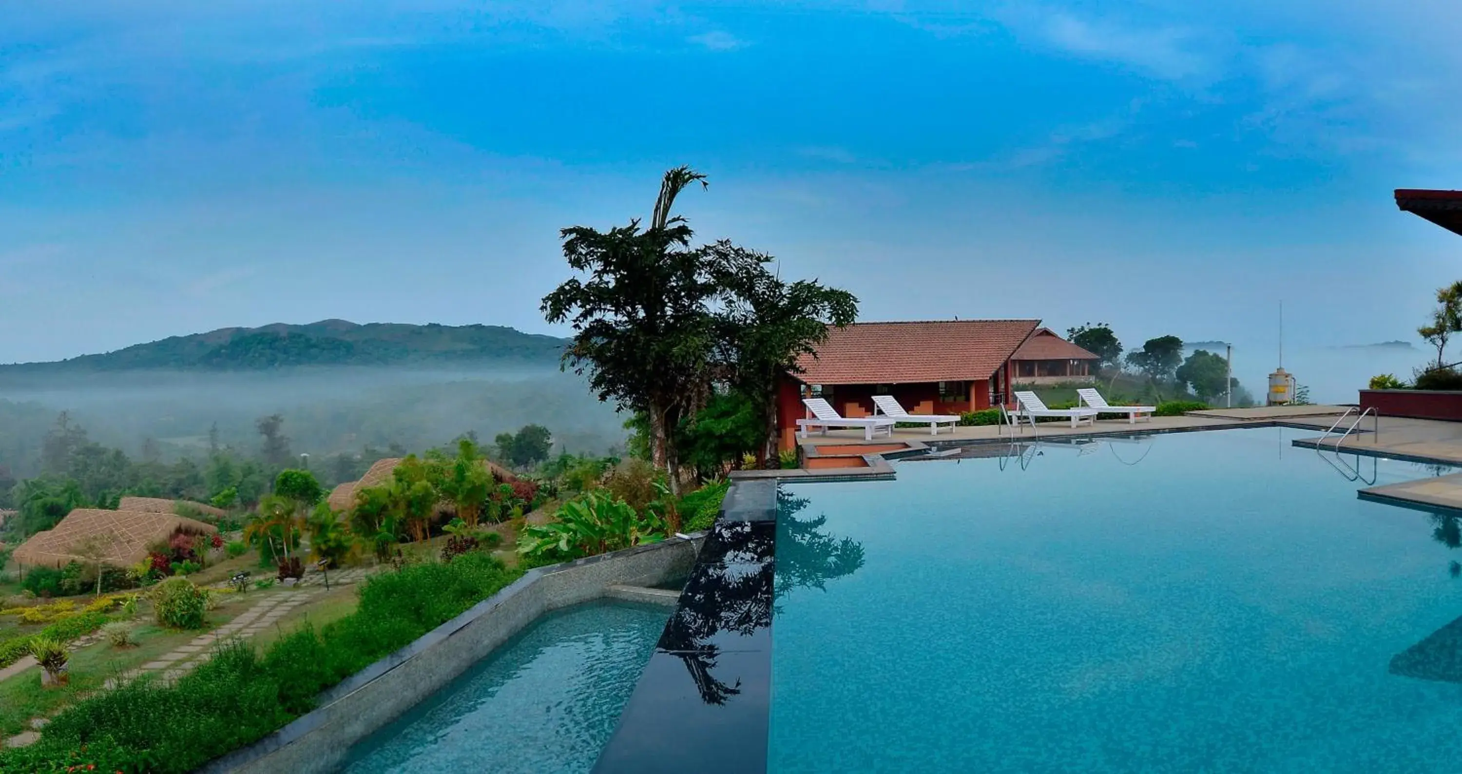 Pool view in Heritage Resort Coorg Pool view in Heritage Resort Coorg