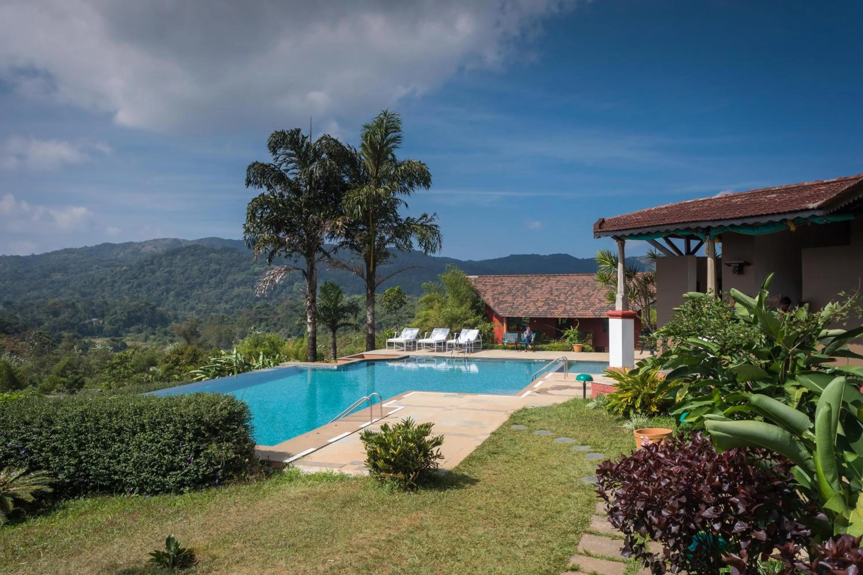 Pool view in Heritage Resort Coorg