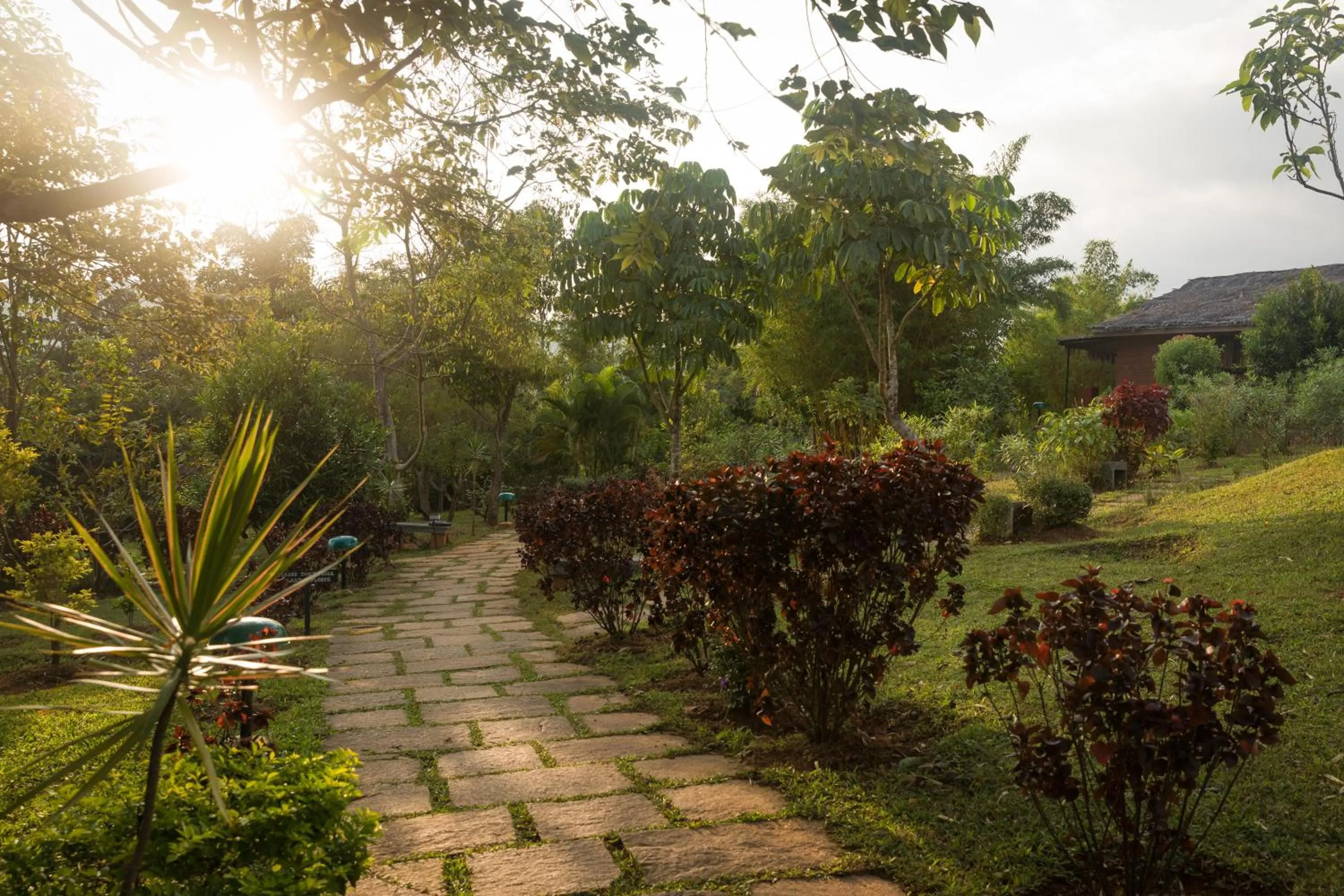 Garden view in Heritage Resort Coorg