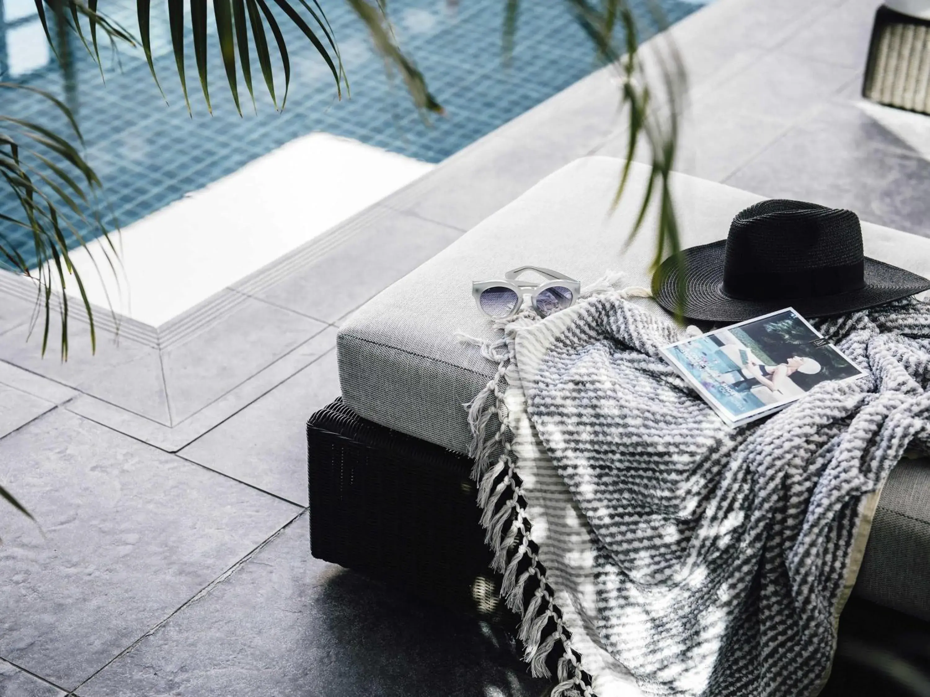 Pool view, Bed in The Como Melbourne Pool view, Bed in The Como Melbourne