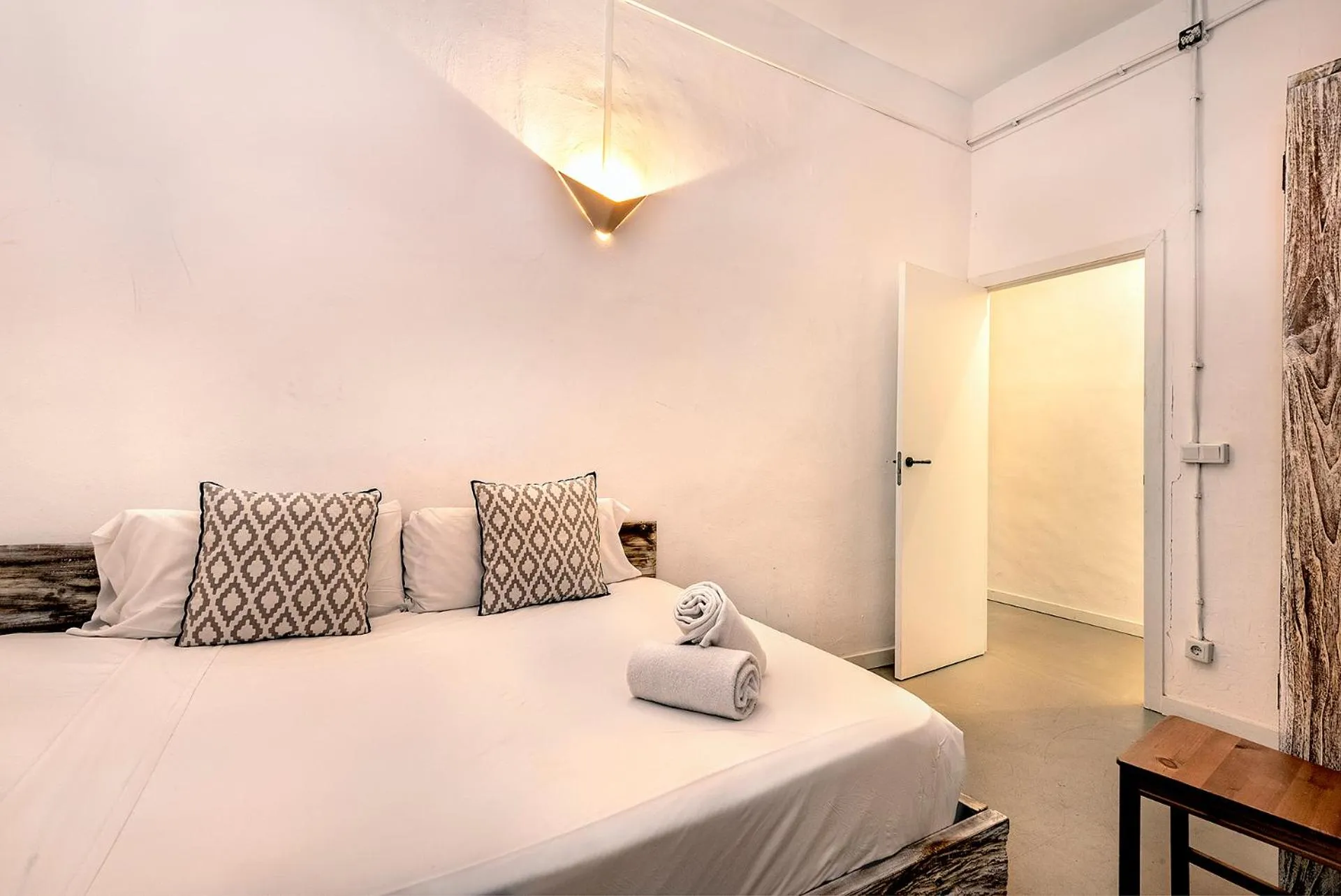 Bed in La Guarida Suites