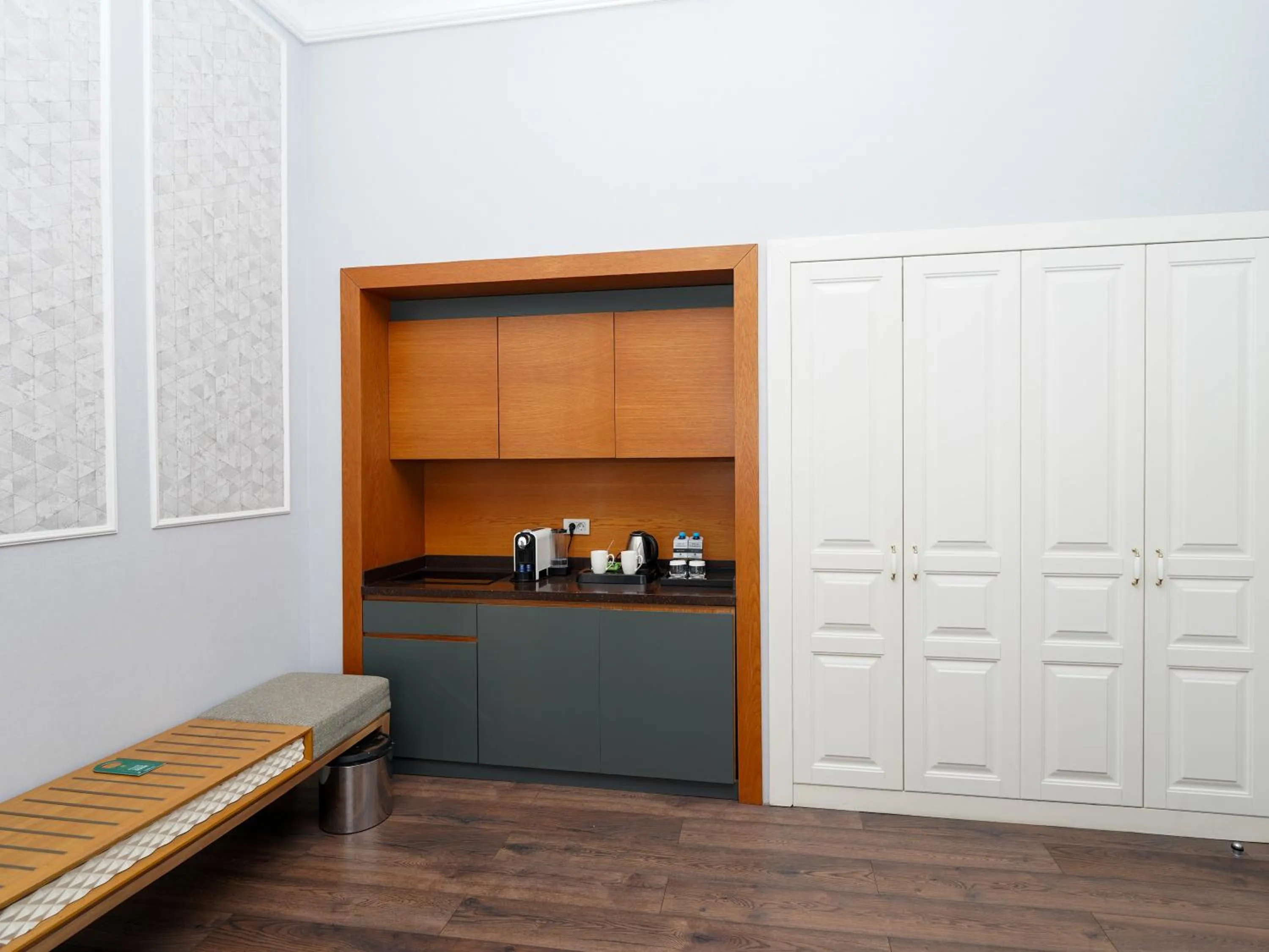 Kitchen or kitchenette in Promenade Hotel Baku