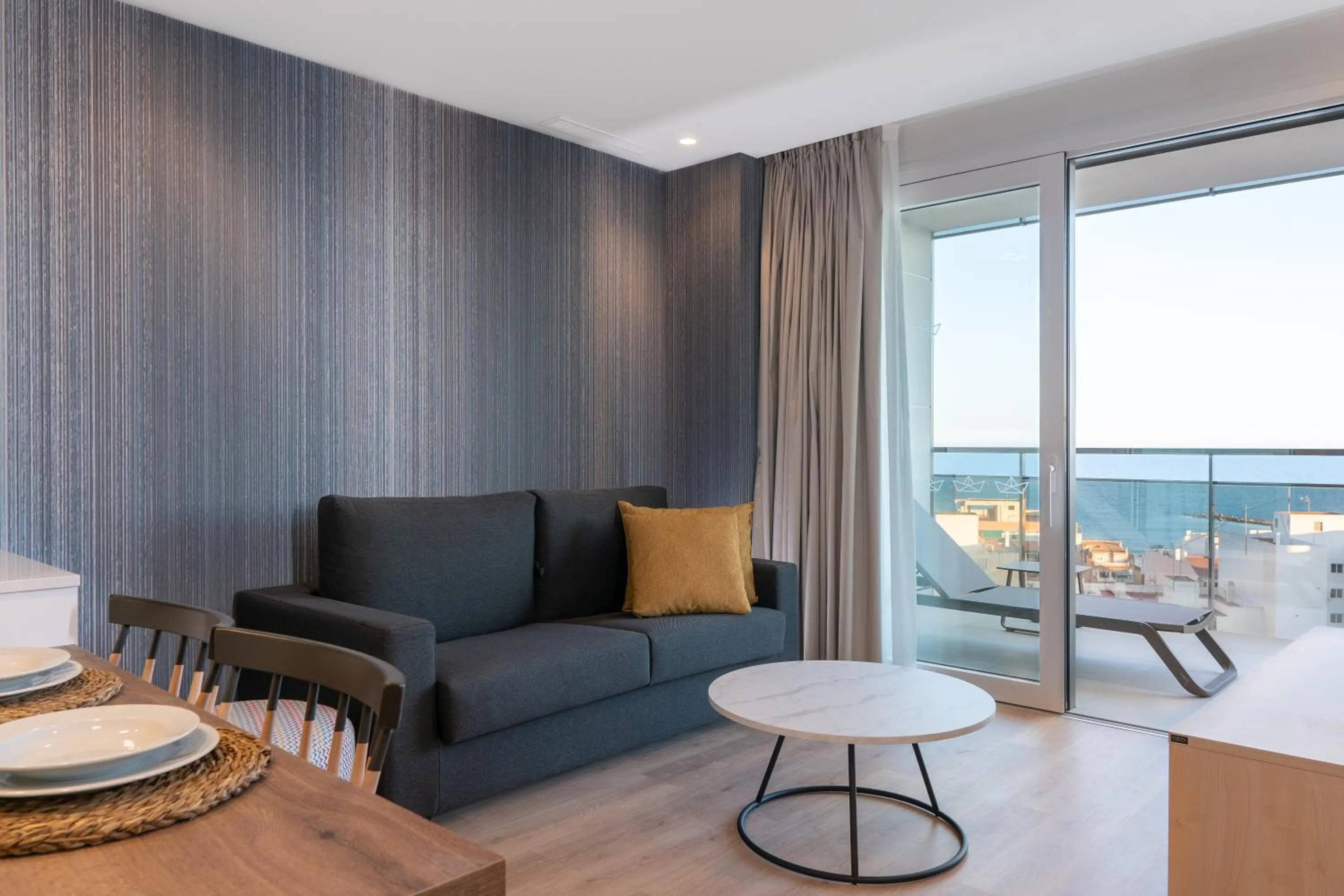 Living room in Ahoy Apartments