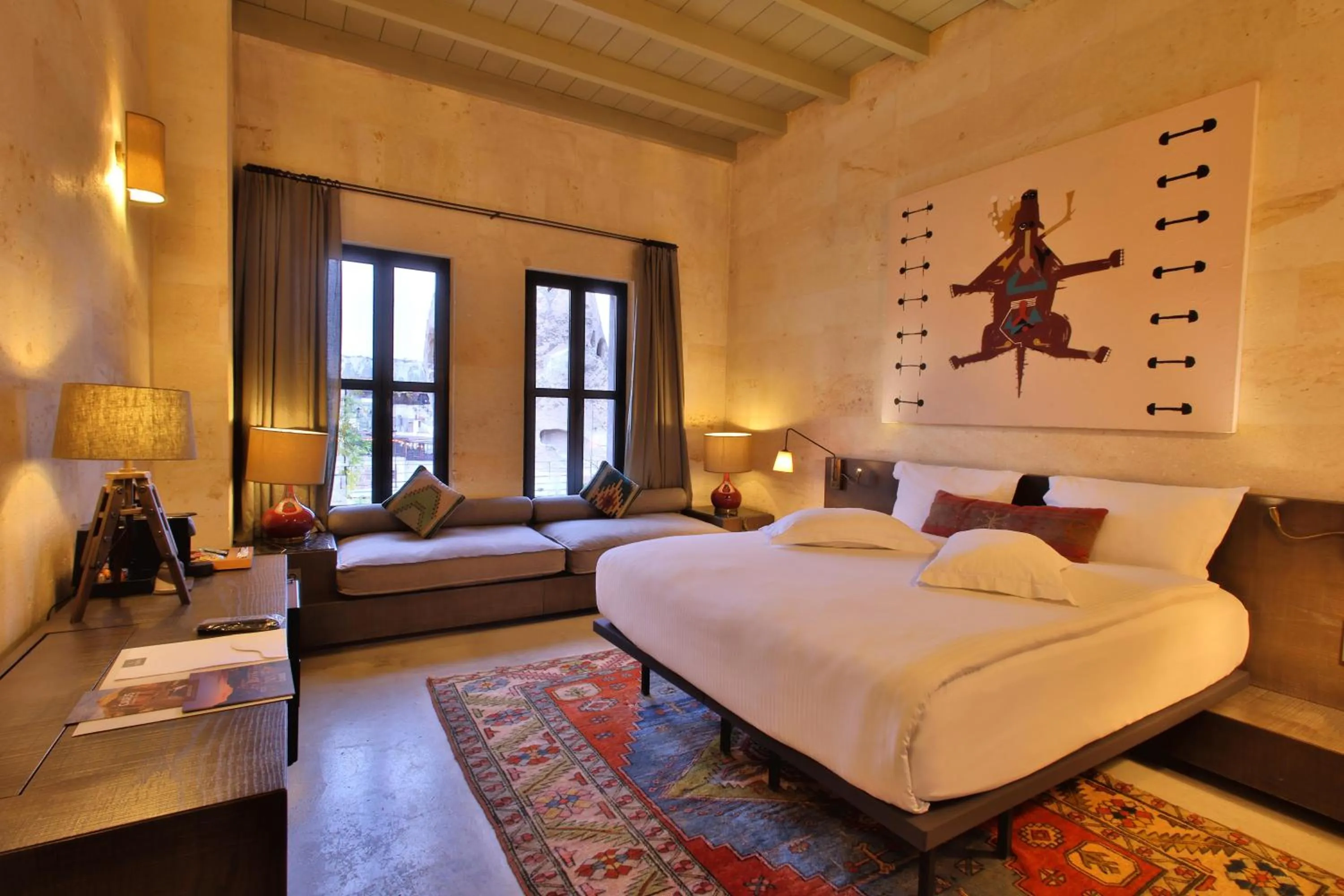 View (from property/room), Bed in Carus Cappadocia