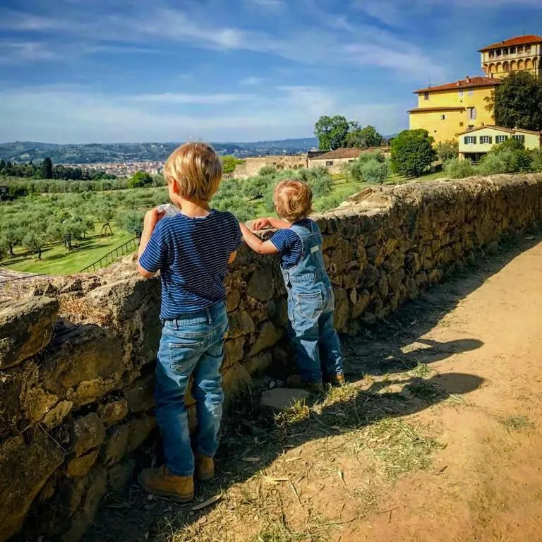 Family in Fattoria di Maiano