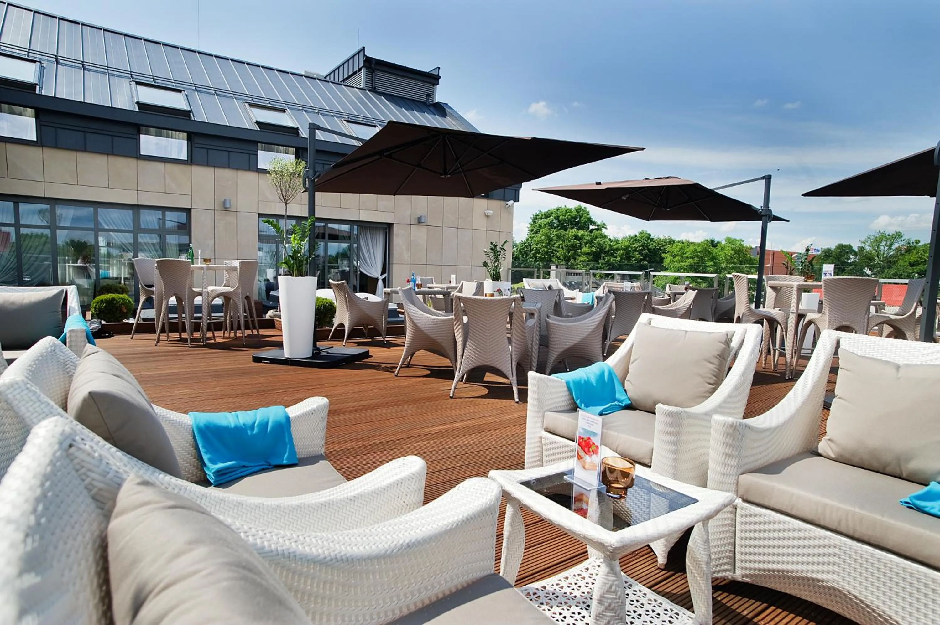 Balcony/Terrace in Hotel Great Polonia Velvet Suwałki
