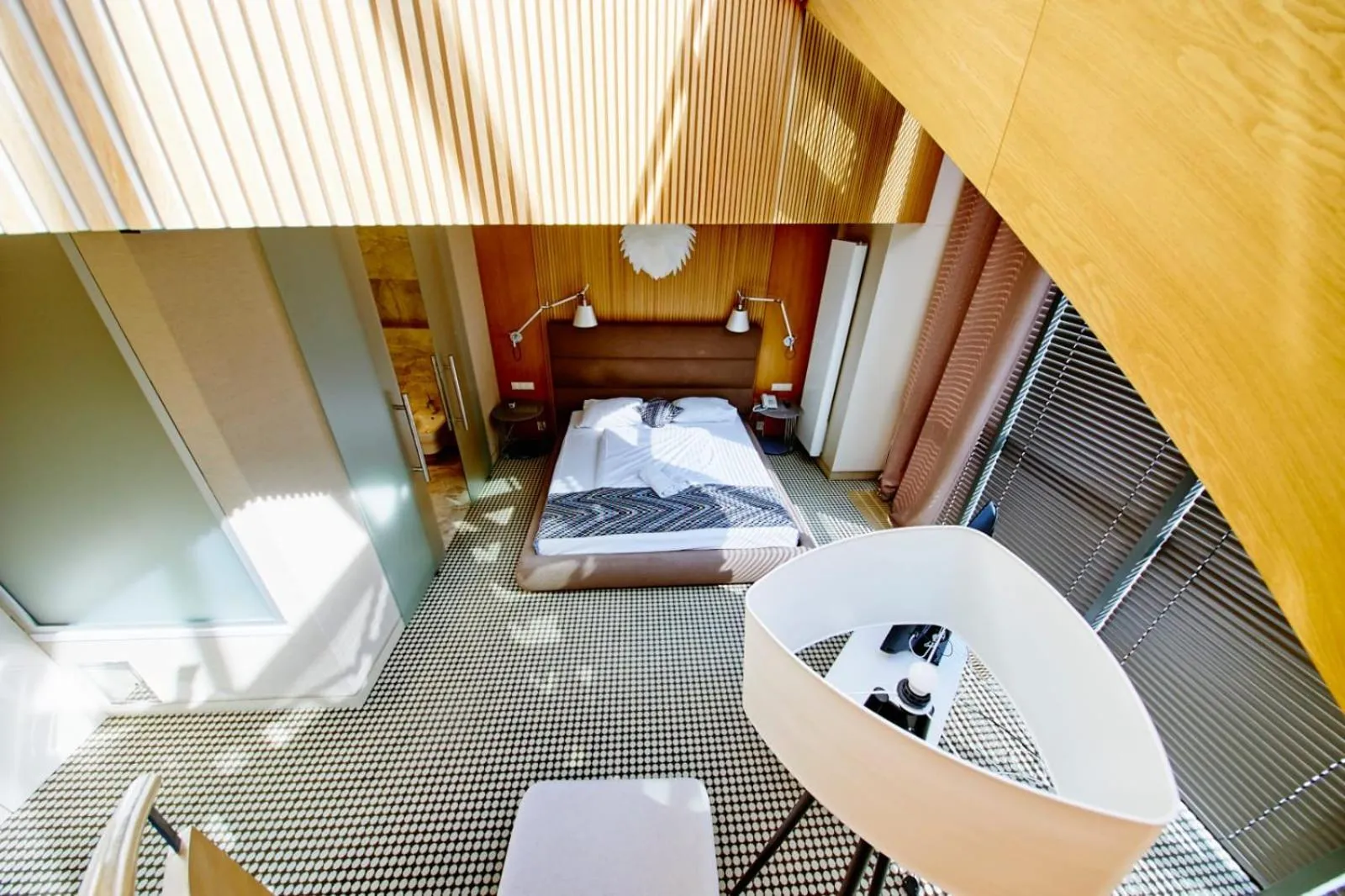 Bed in Hotel Great Polonia Velvet Suwałki