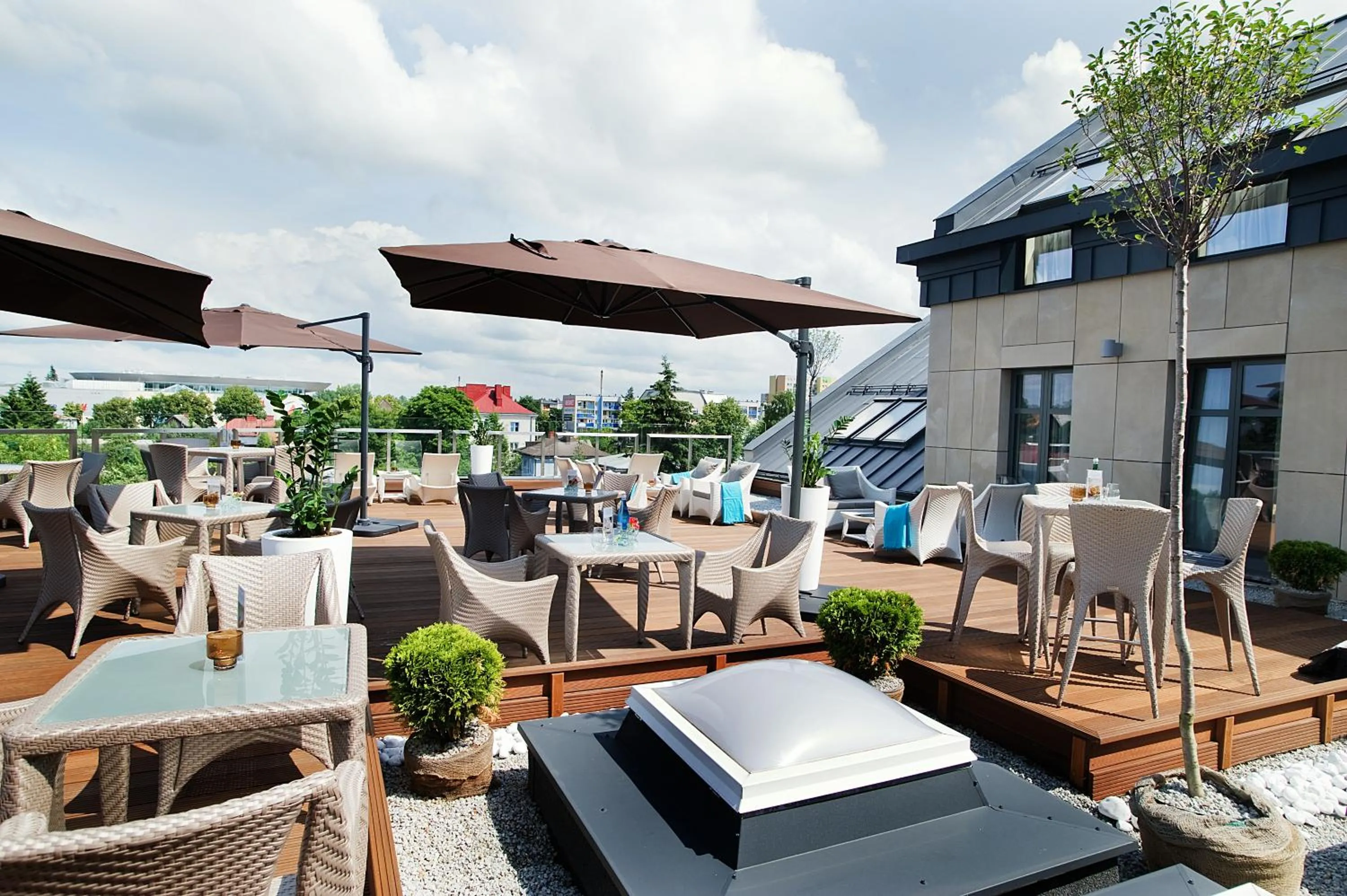 Balcony/Terrace in Hotel Great Polonia Velvet Suwałki