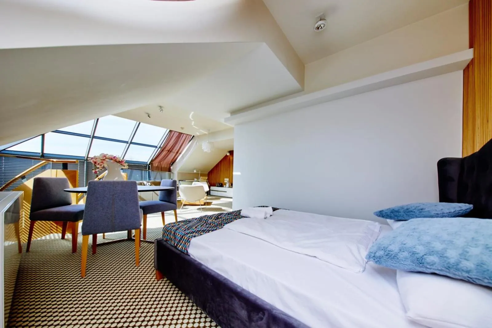 Bed in Hotel Great Polonia Velvet Suwałki