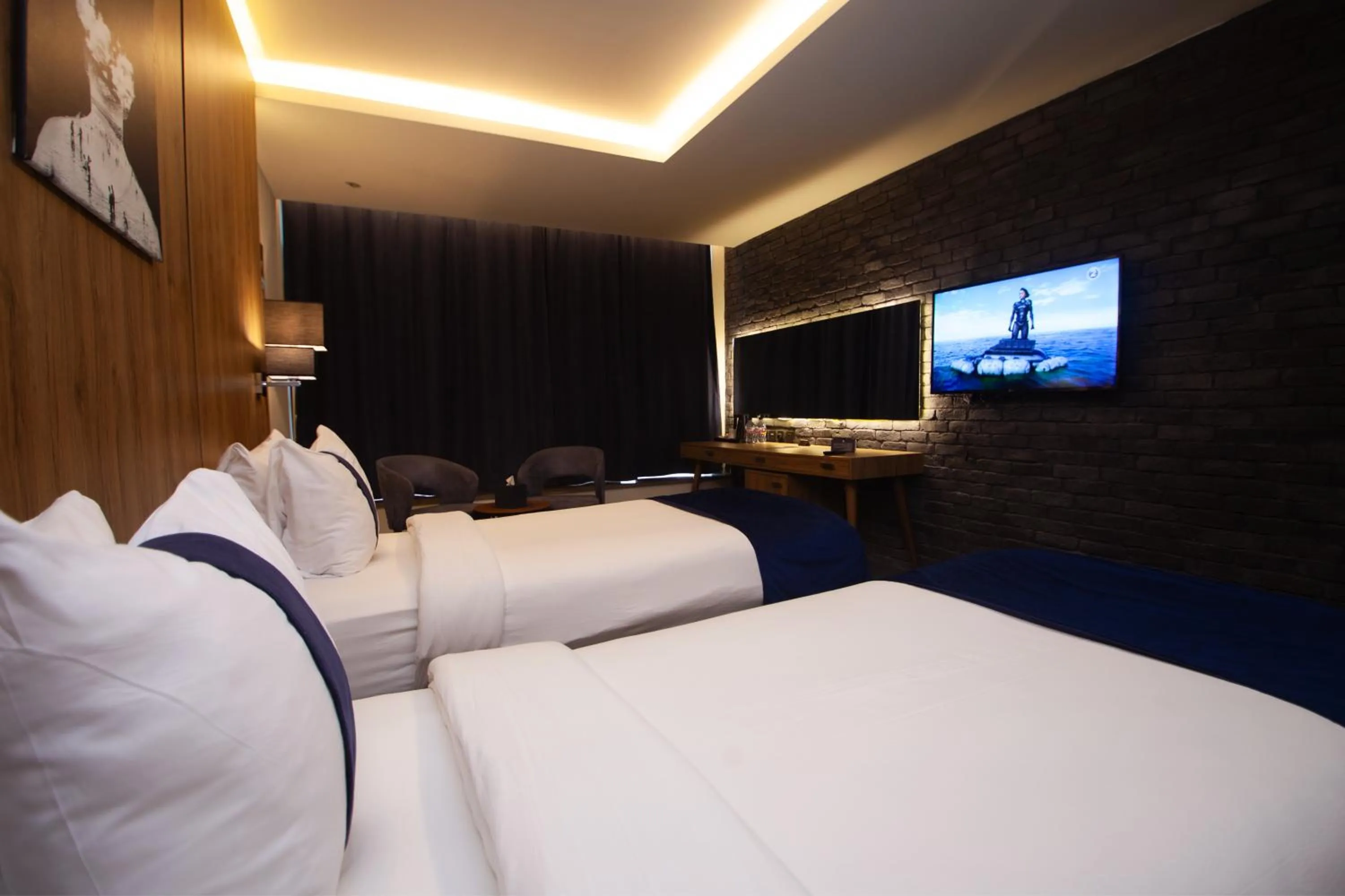 Bed in Monarch Hotel Amman