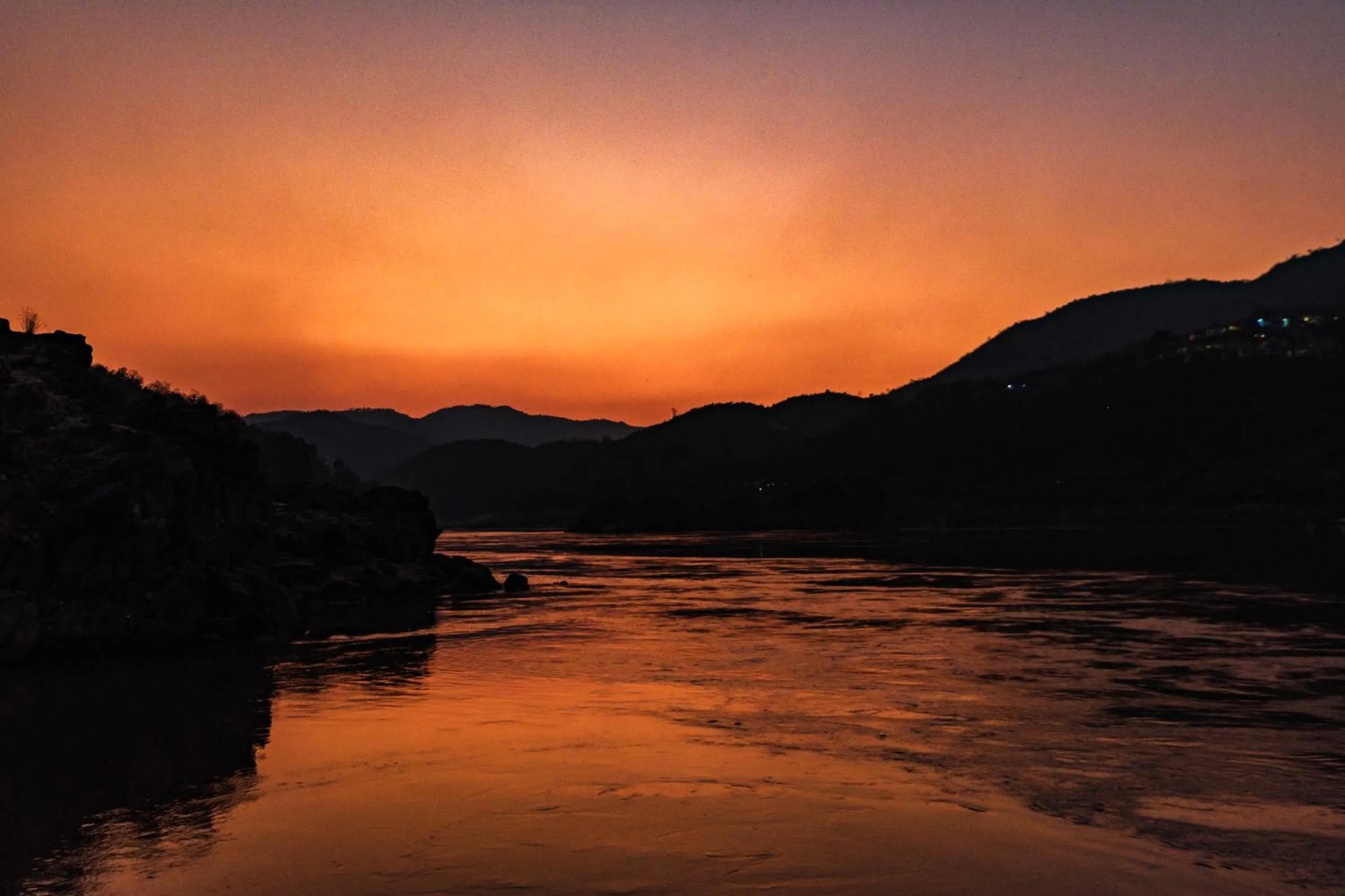 River view in The Sanctuary Pakbeng Lodge