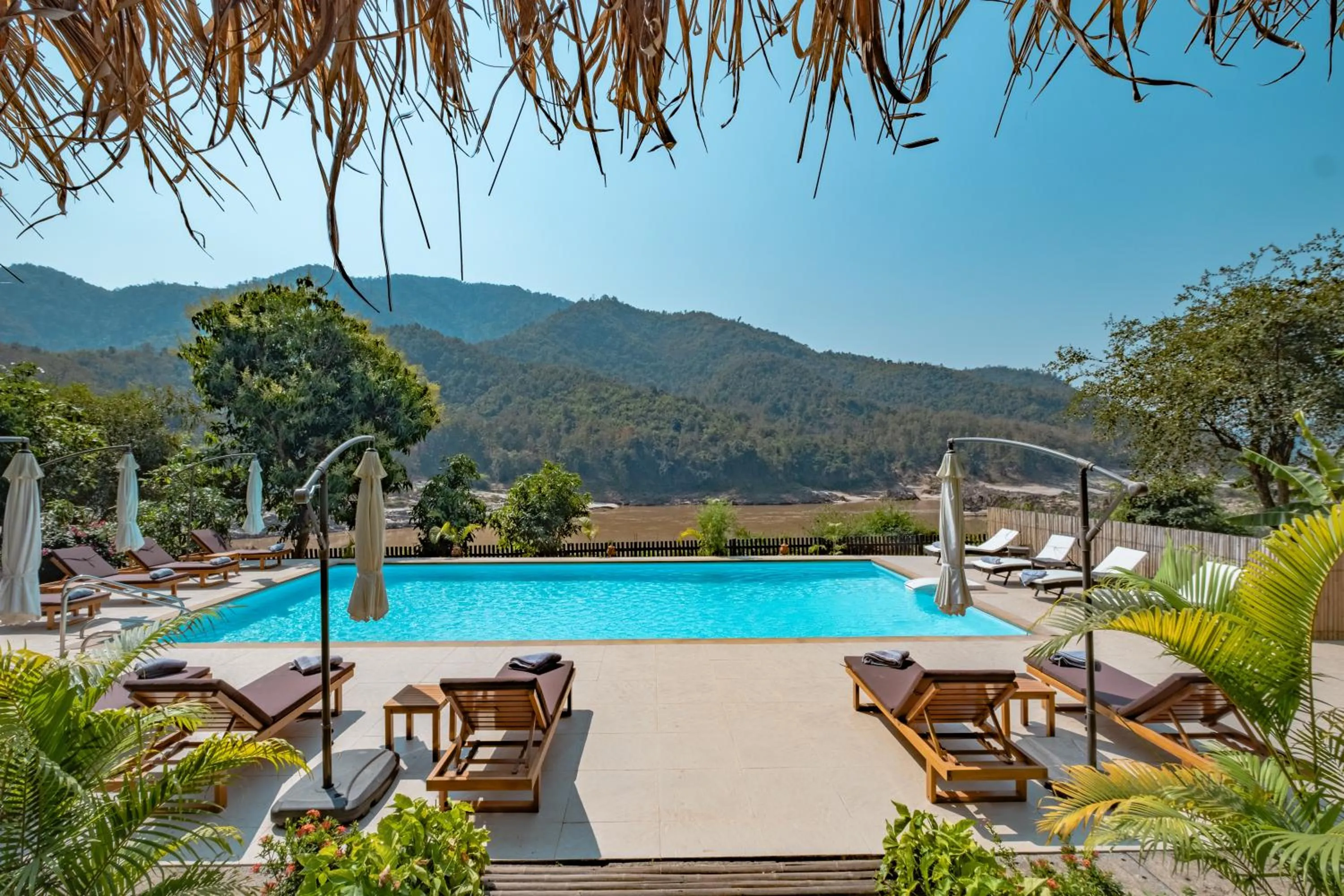 Swimming pool in The Sanctuary Pakbeng Lodge