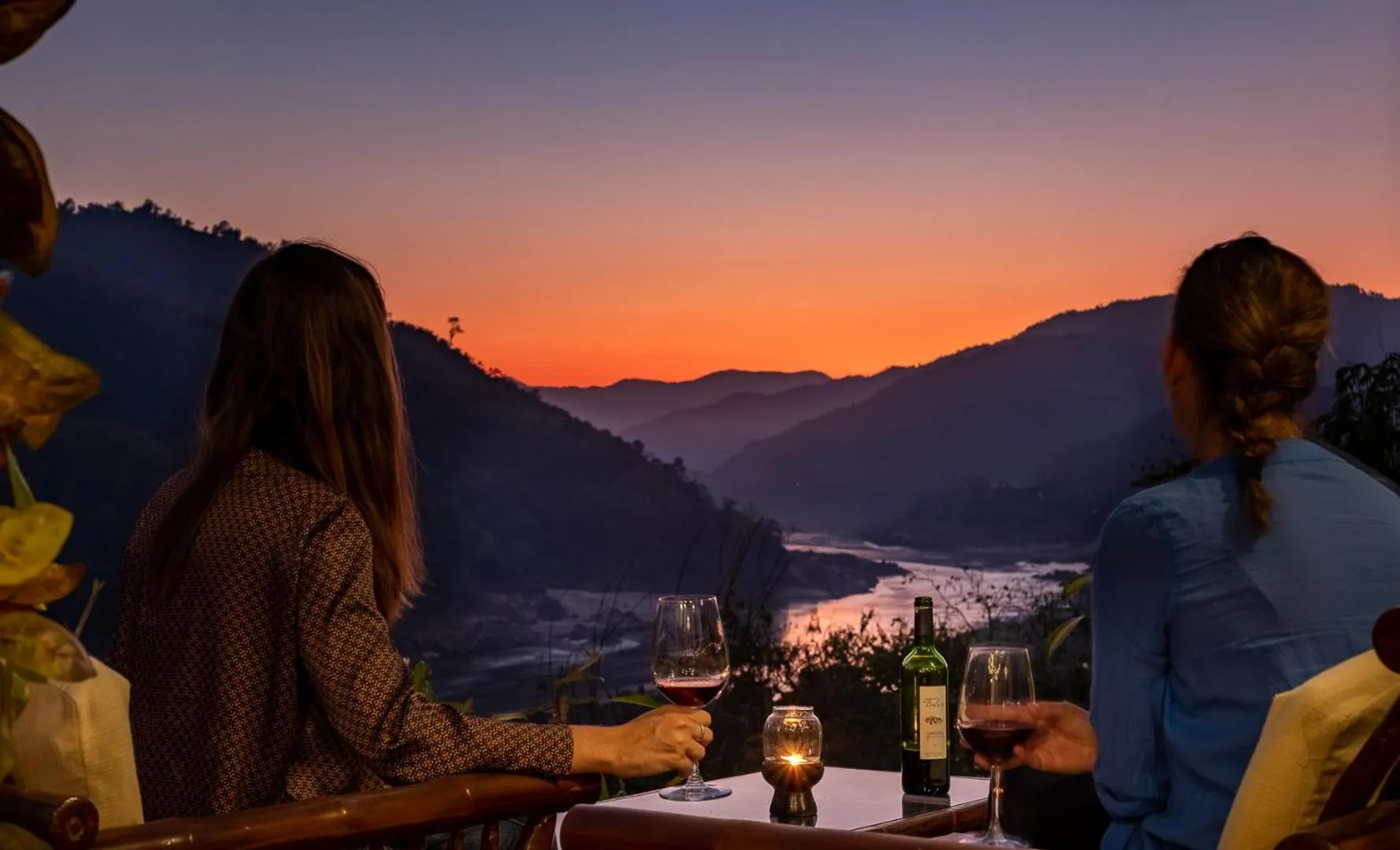 Drinks in The Sanctuary Pakbeng Lodge